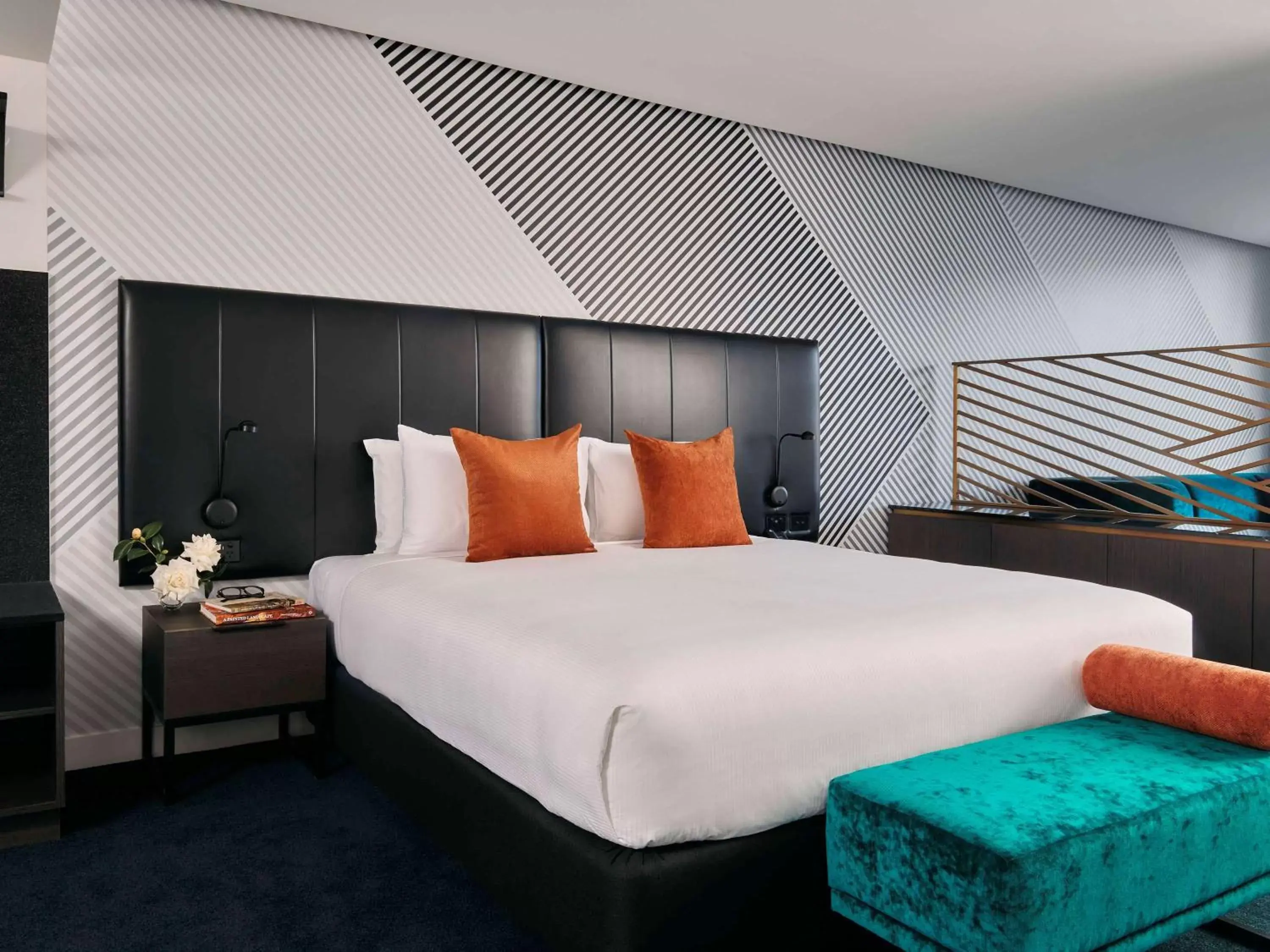 Bedroom, Bed in Movenpick Hotel Melbourne On Spencer