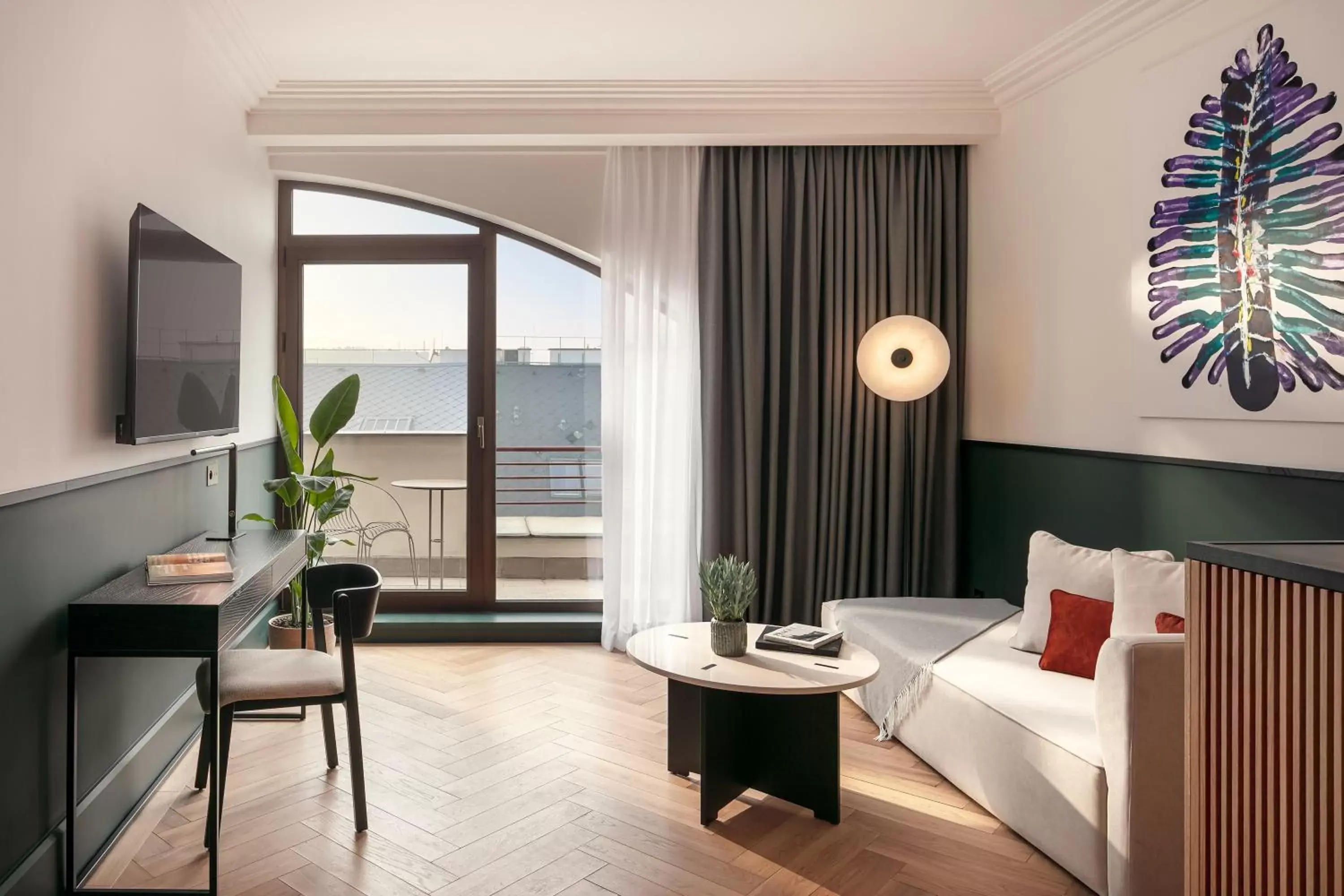 Living room, Bed in Almanac X Alcron Prague Living room, Bed in Almanac X Alcron Prague