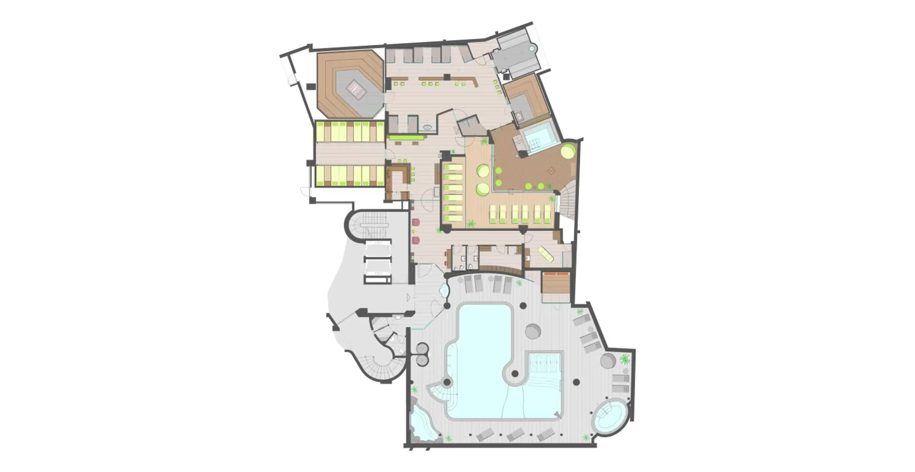 Sauna, Floor Plan in Hotel Ideal Park