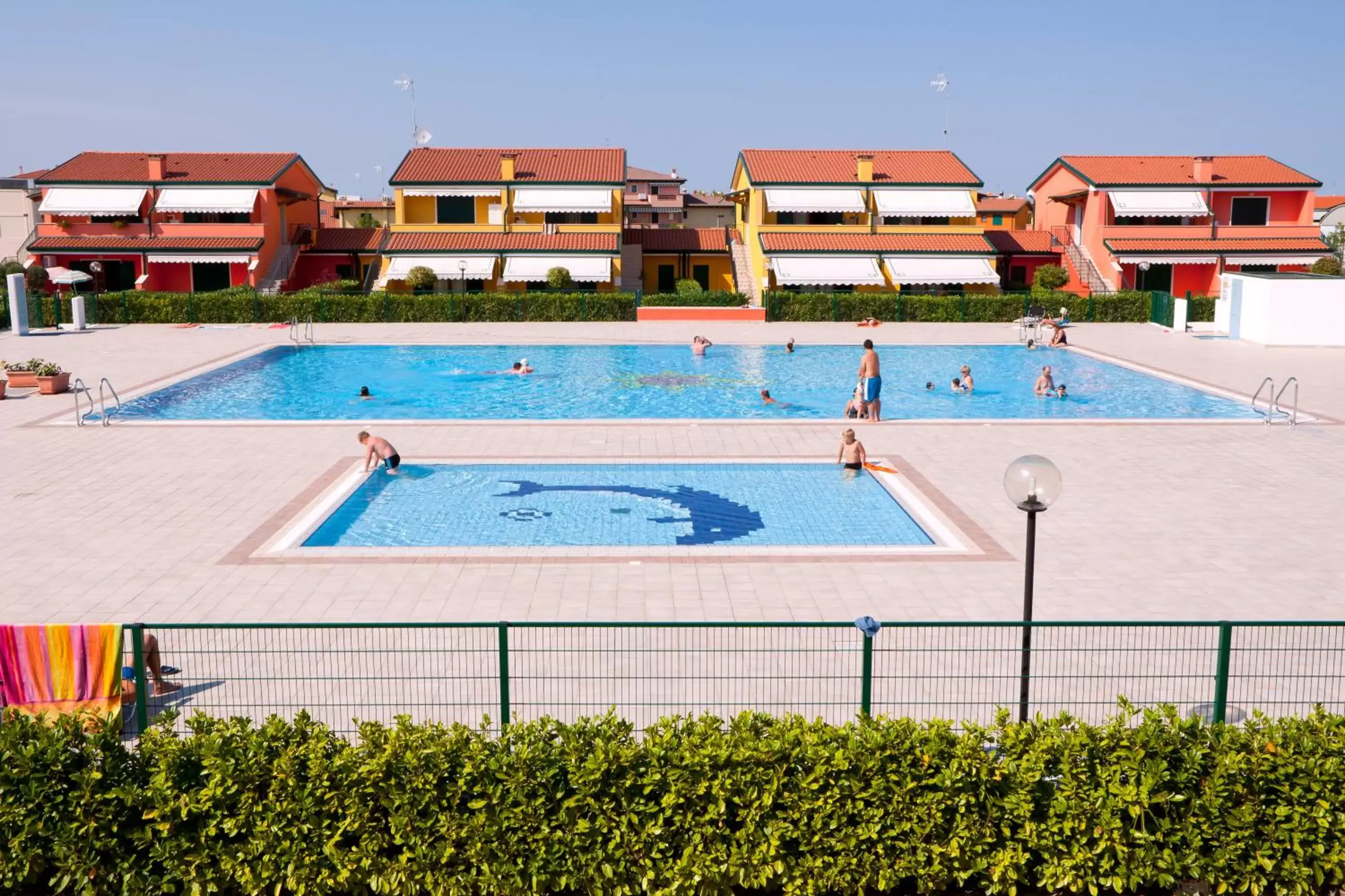 Guests, Swimming Pool in Villaggio dei Fiori Apart- Hotel 3 Stars - Family Resort