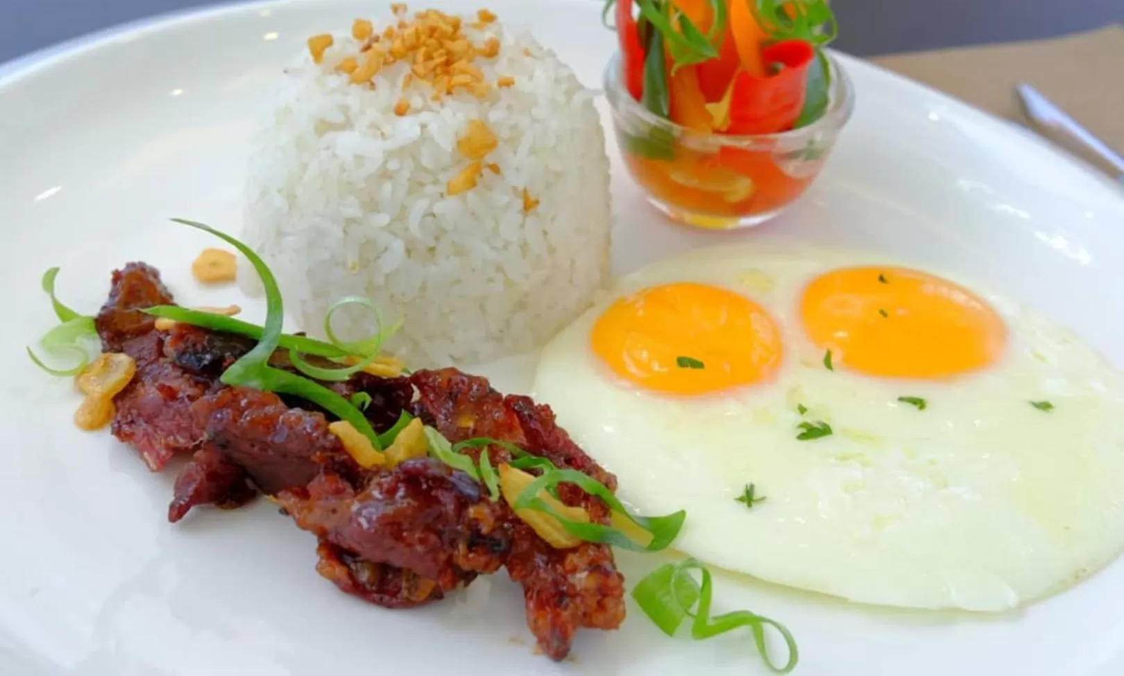 Food close-up in One Central Hotel & Suites