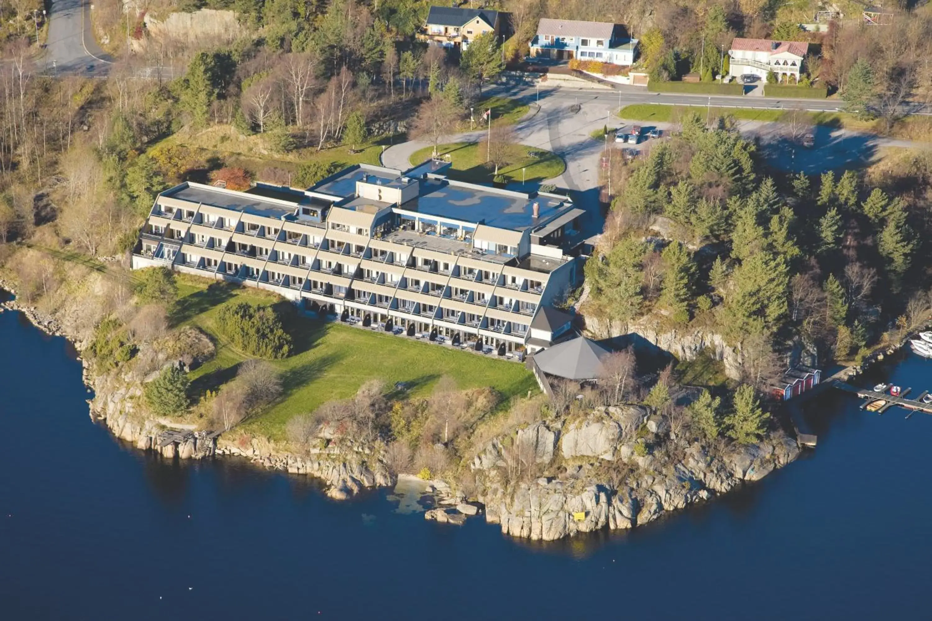 Natural landscape, Bird's-eye View in Farsund Fjordhotel