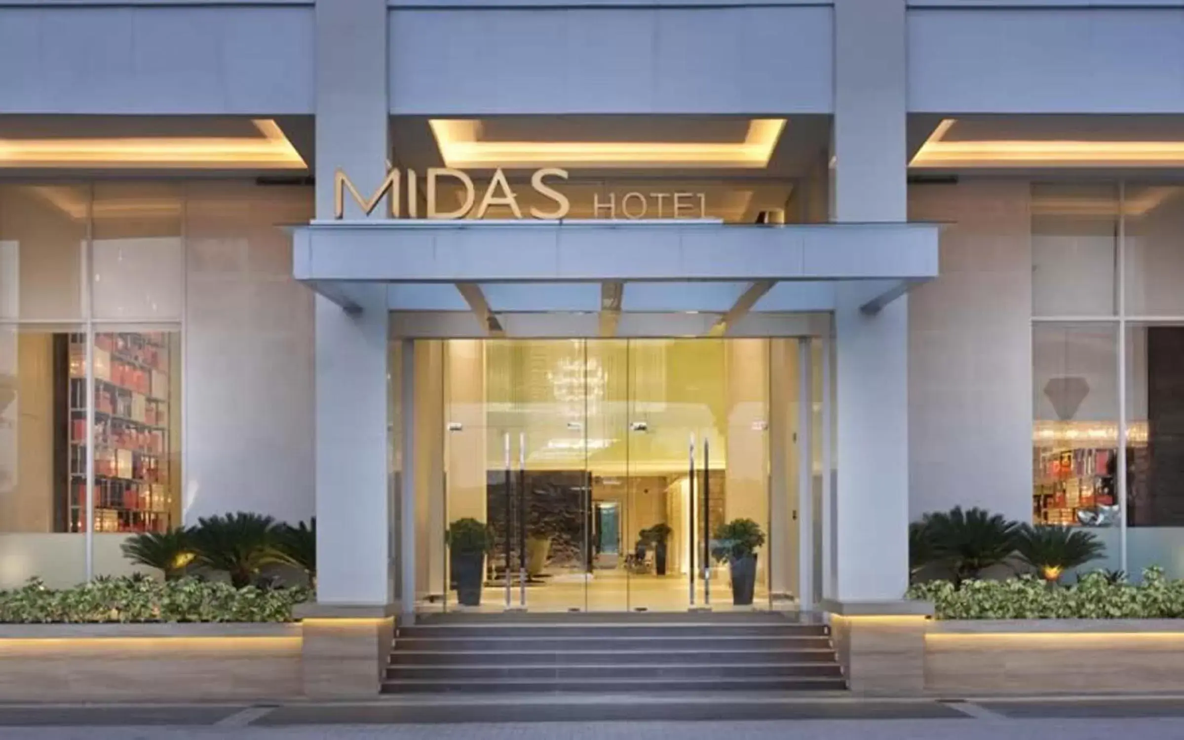 Facade/entrance in Midas Hotel and Casino