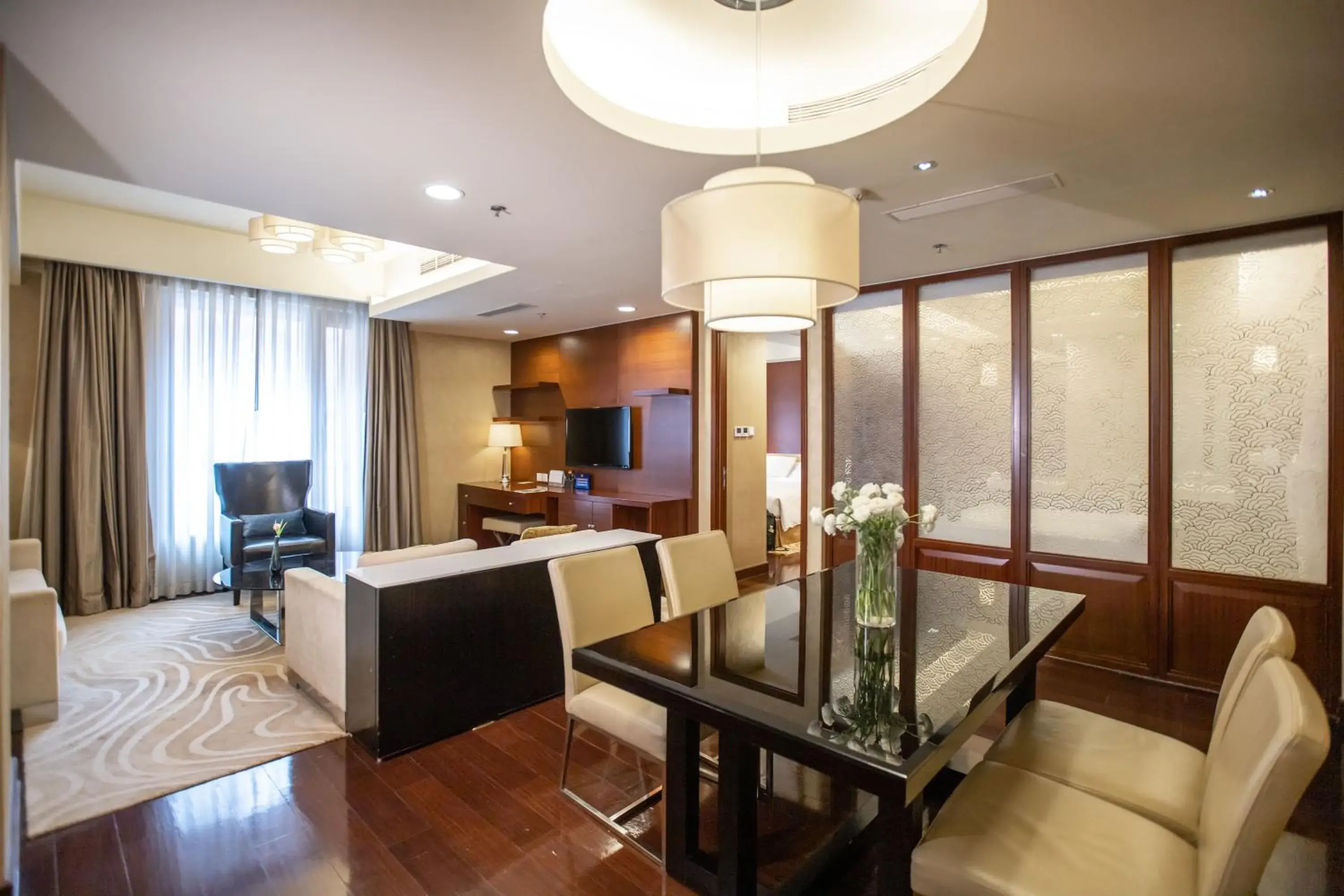 Living room, Seating Area in The Imperial Mansion, Beijing - Marriott Executive Apartments