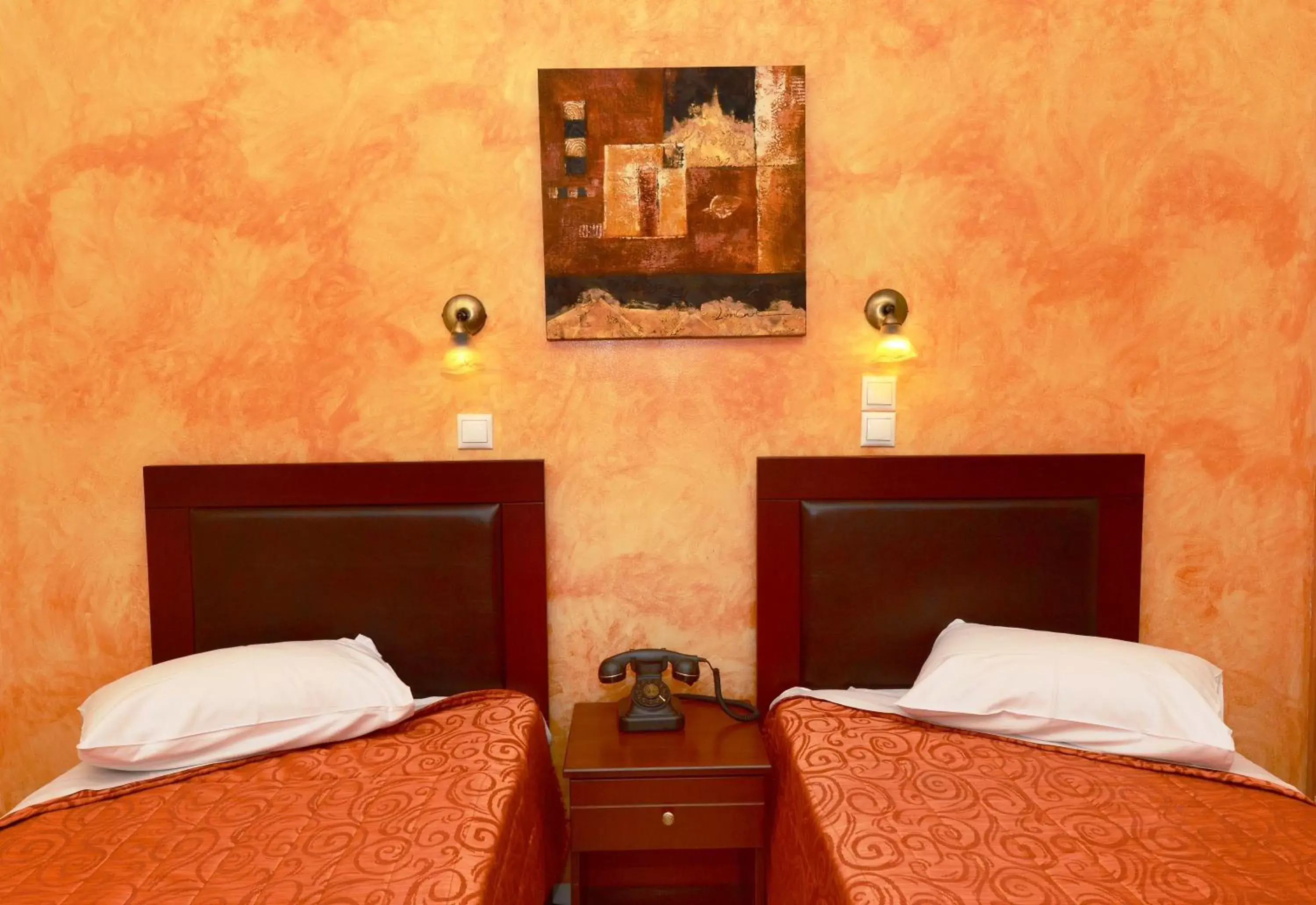 Decorative detail, Bed in Pergamos Hotel