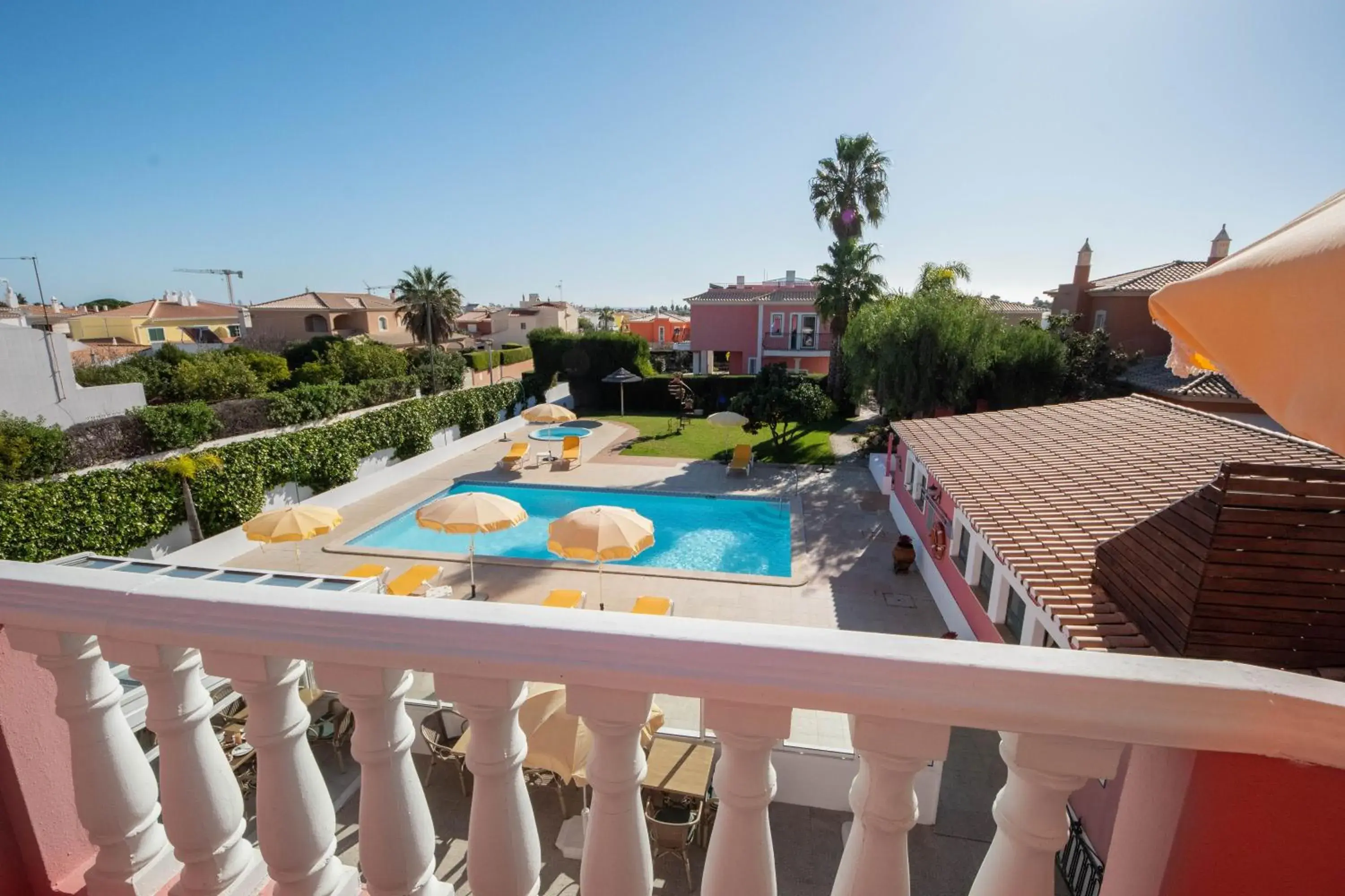 Balcony/Terrace, Pool View in Solar de Mos Hotel