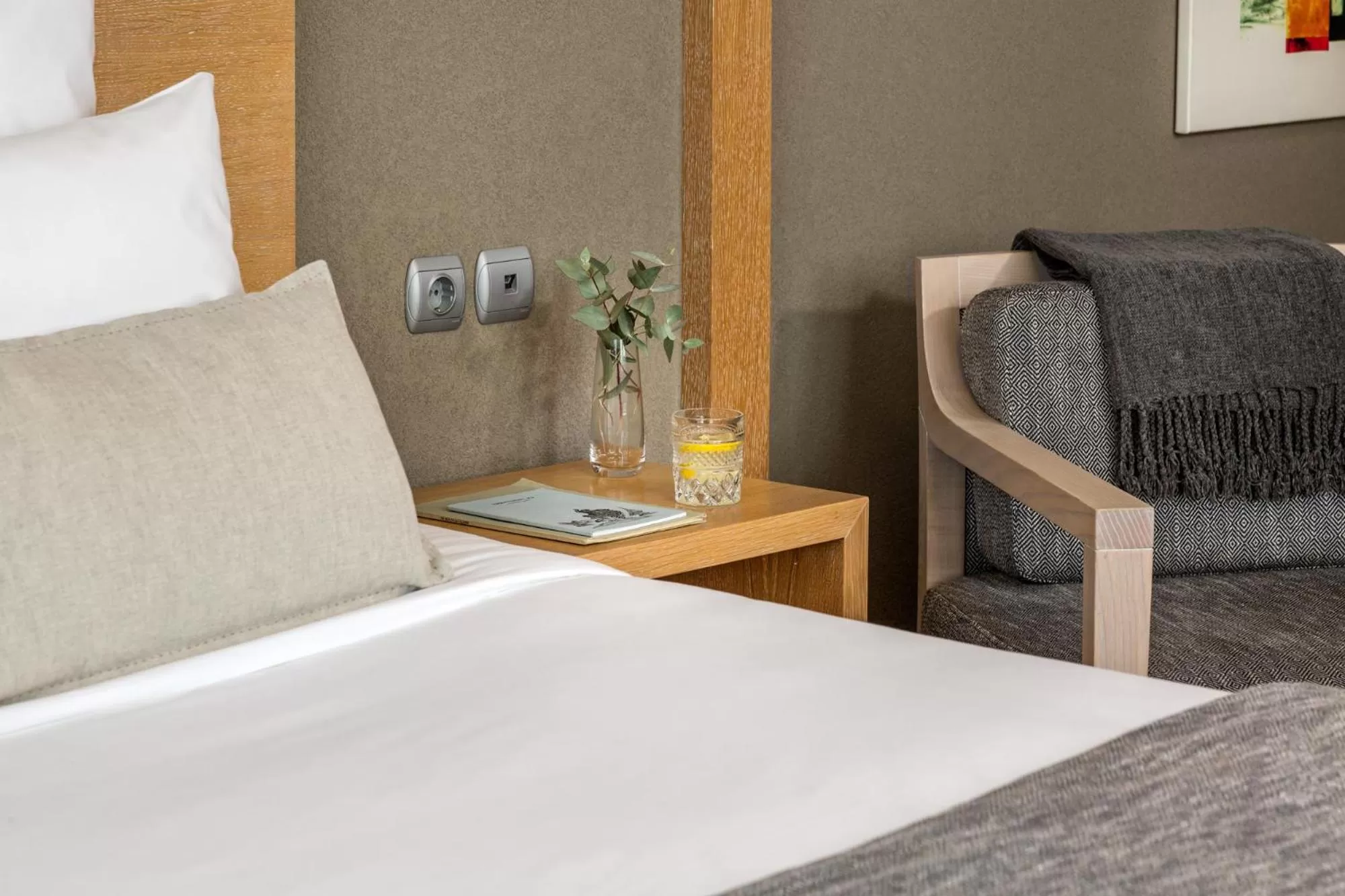 Bed in Porto Palace Hotel Thessaloniki