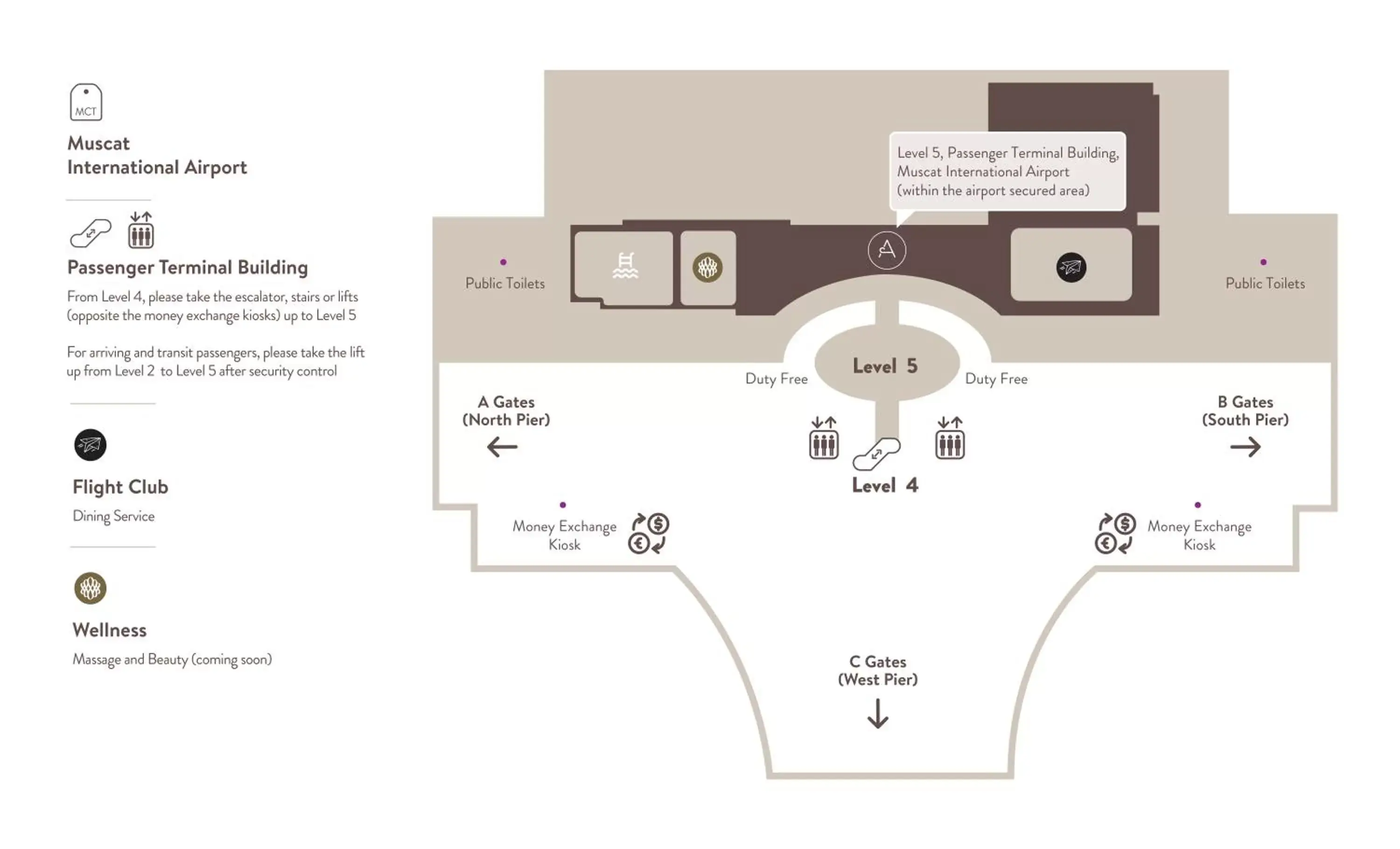 Floor Plan in Aerotel Muscat - Airport Transit Hotel