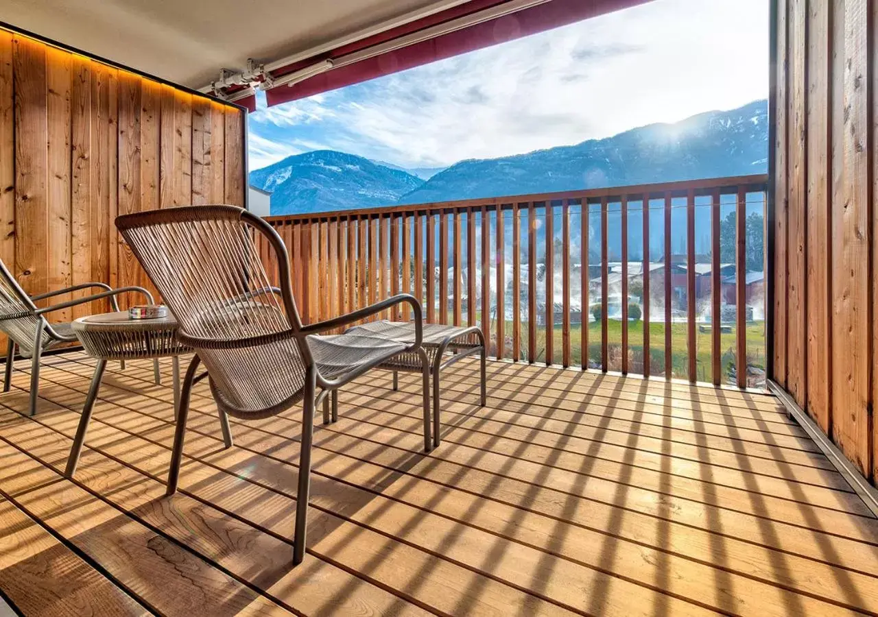 Balcony/Terrace in Hôtel des Bains de Saillon