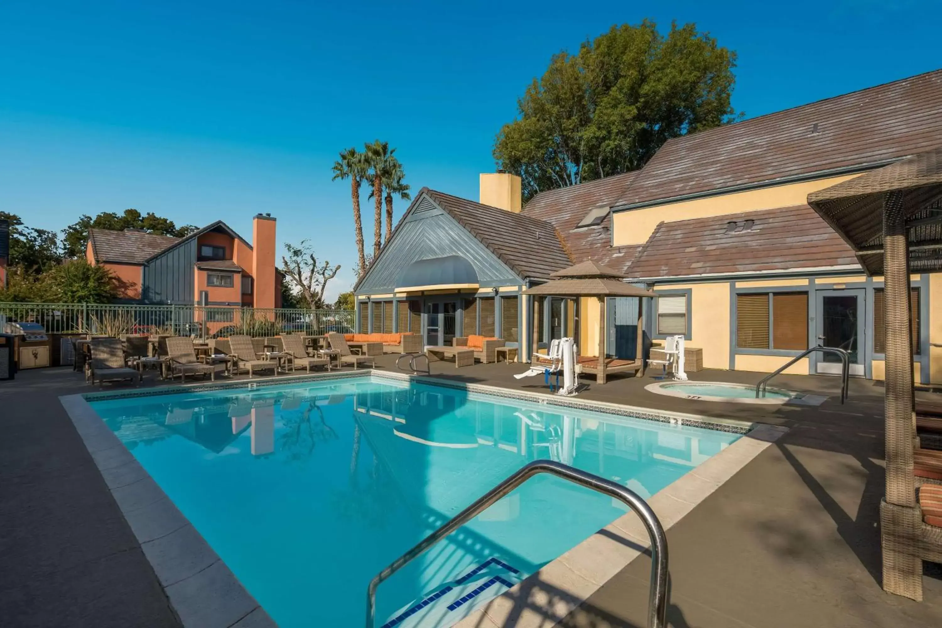 Pool view, Swimming Pool in SenS Suites Livermore; SureStay Collection by Best Western