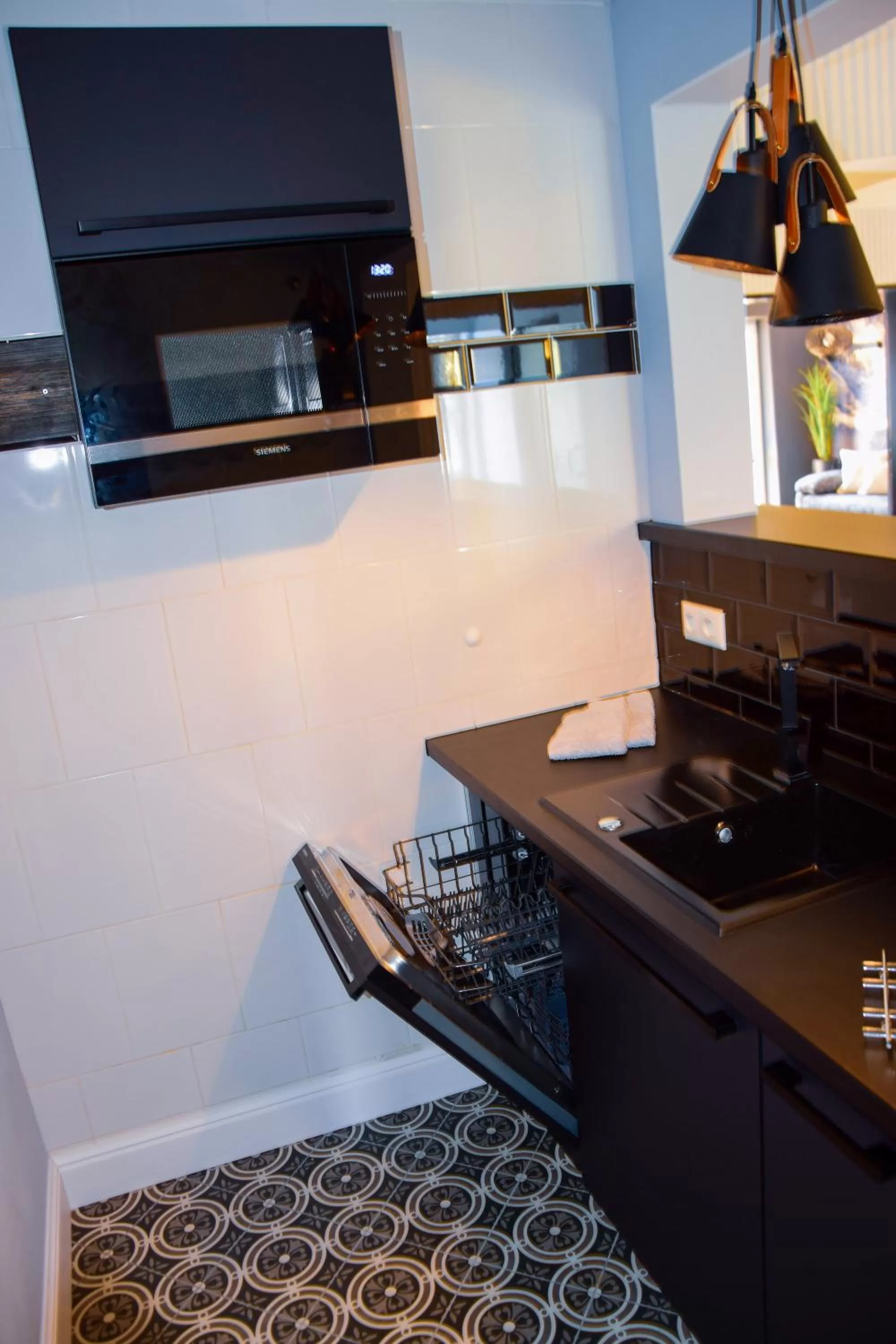 Kitchen or kitchenette, Kitchen/Kitchenette in Sauna & Whirlpool - ALPENLIEBE APARTments