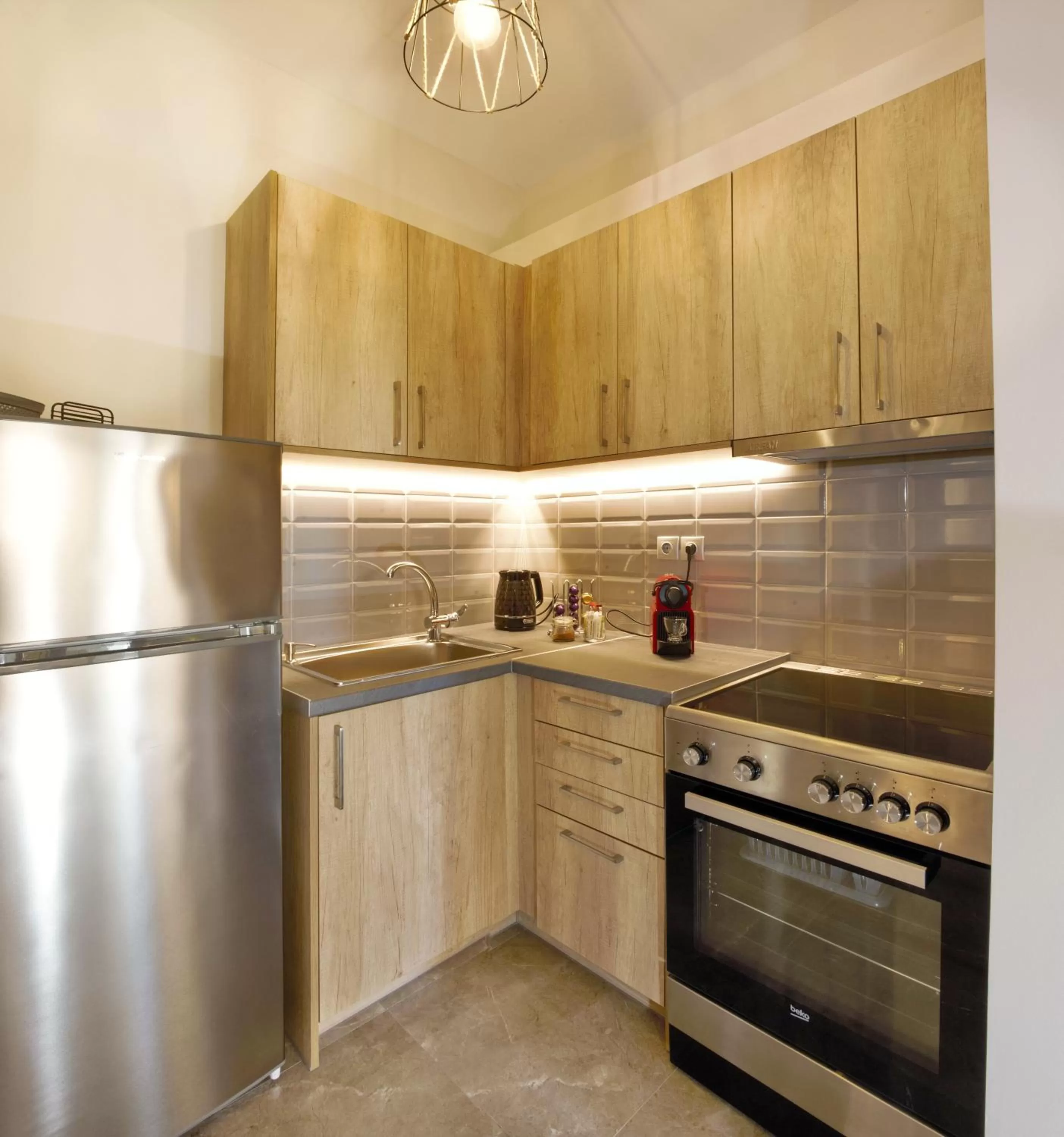 kitchen in Vardians Villas & Suites