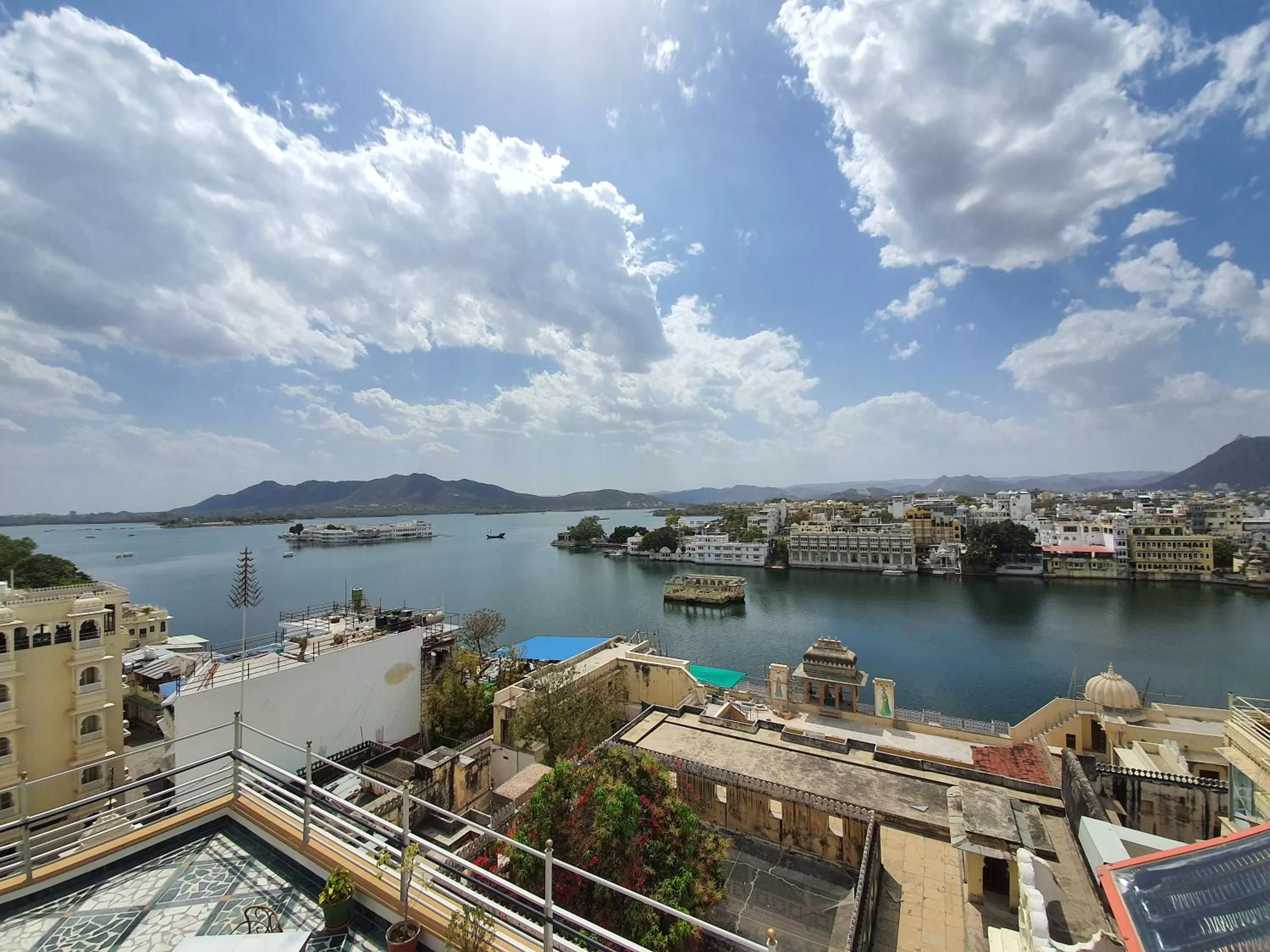 Lake view in Hotel Mewar Haveli - At Lake Pichola