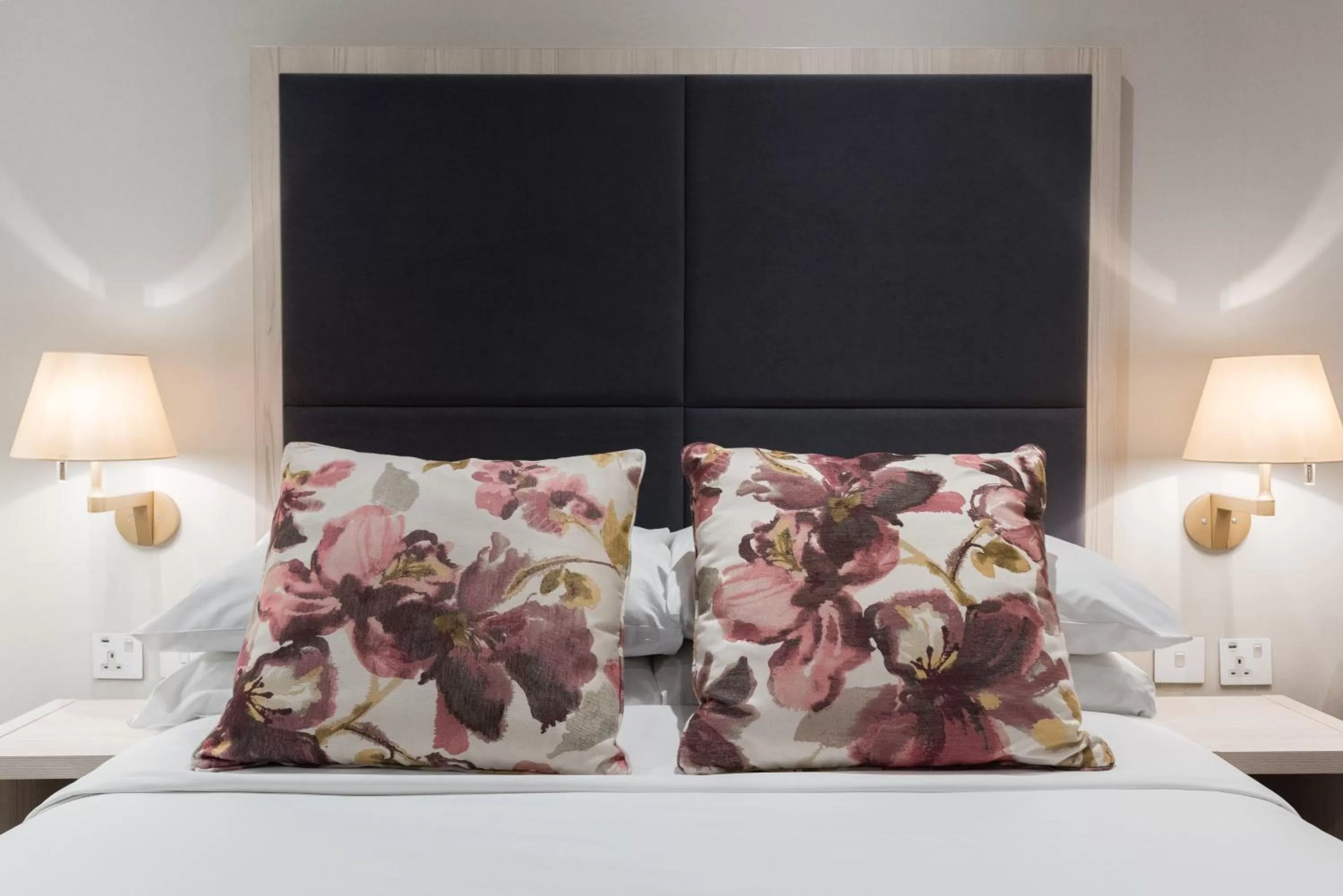 Decorative detail, Bed in Blandford Hotel