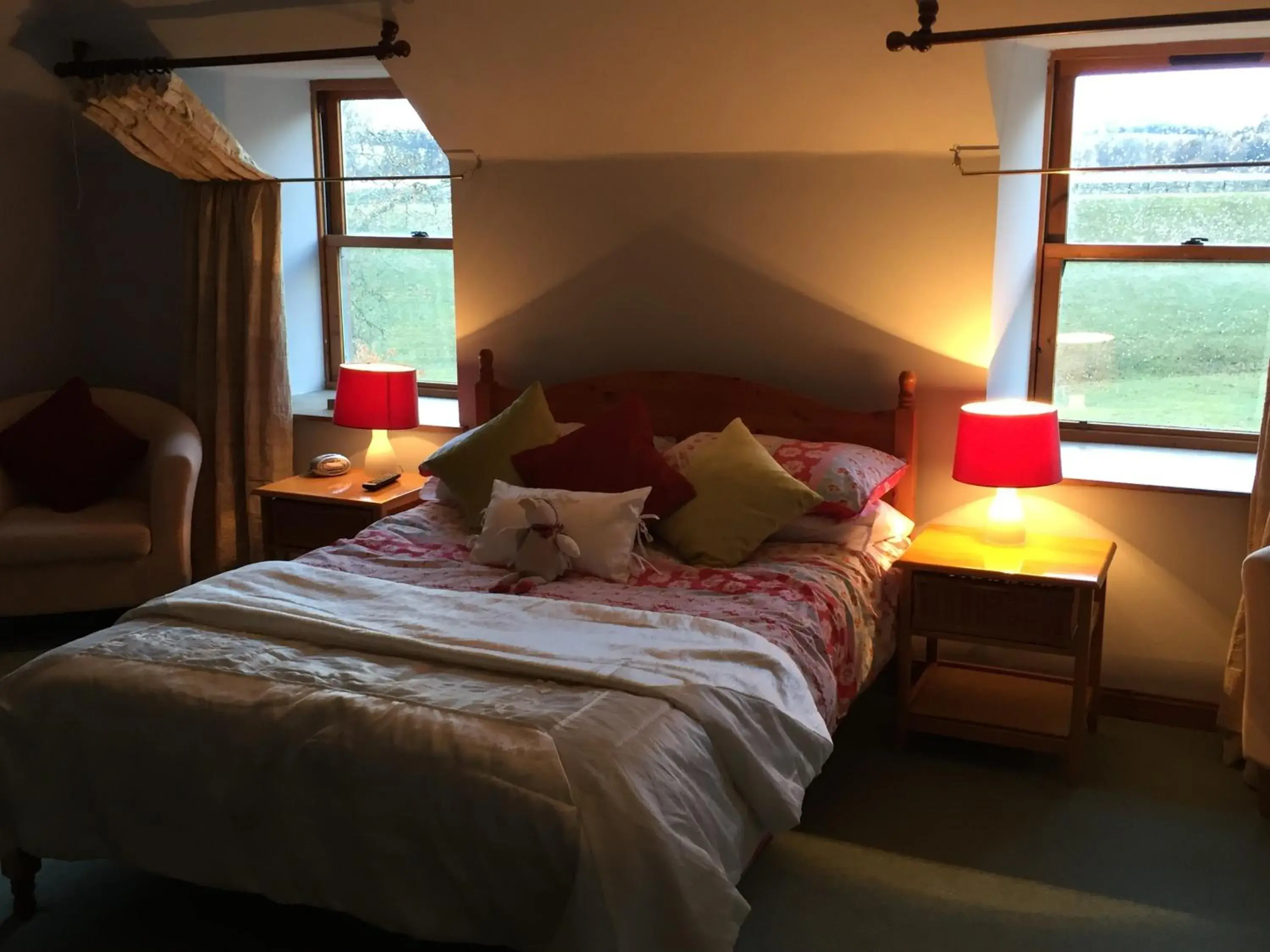 Bedroom, Bed in Lodge at Lochside