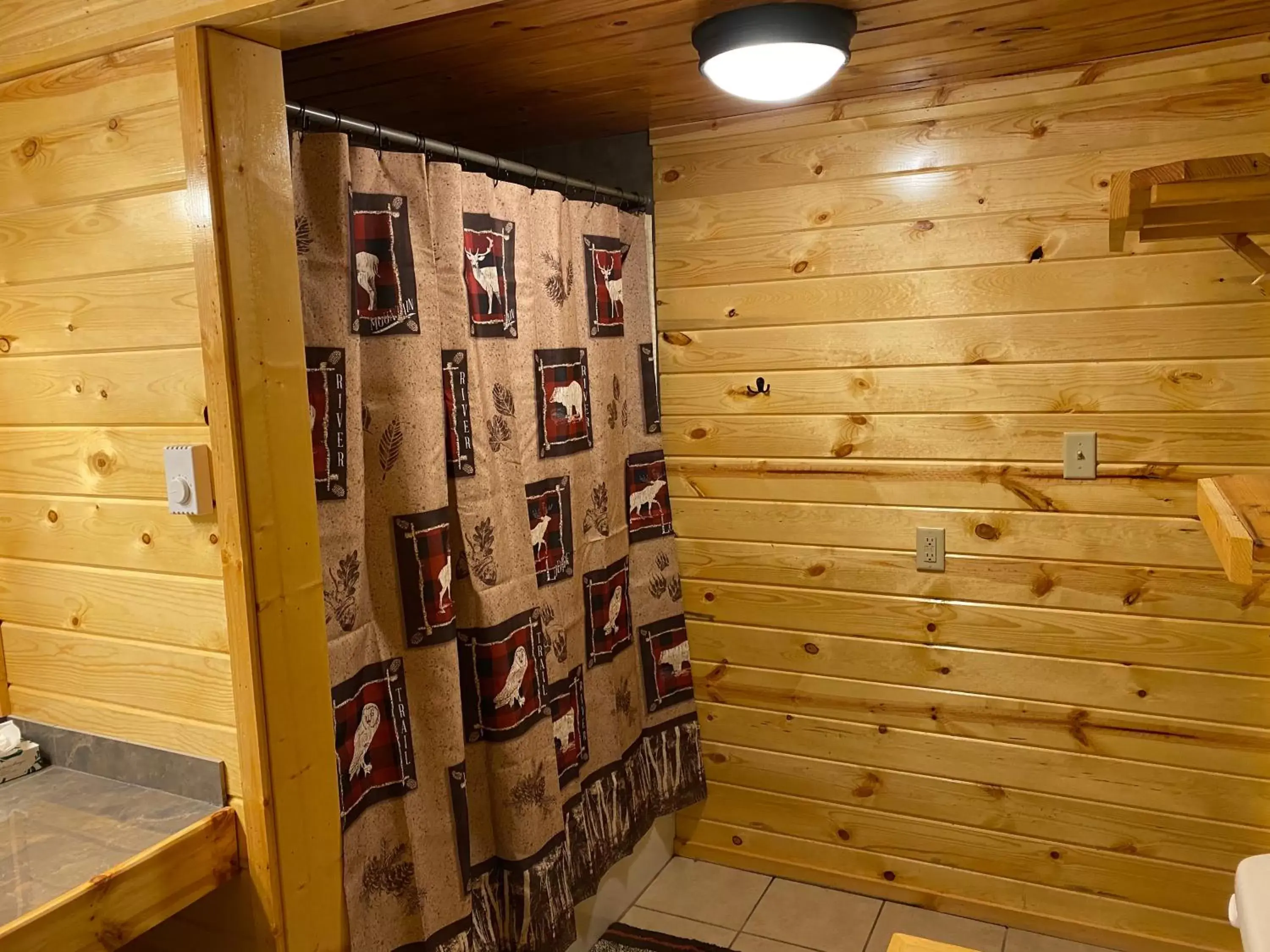 Shower in The Fishing Bear Lodge