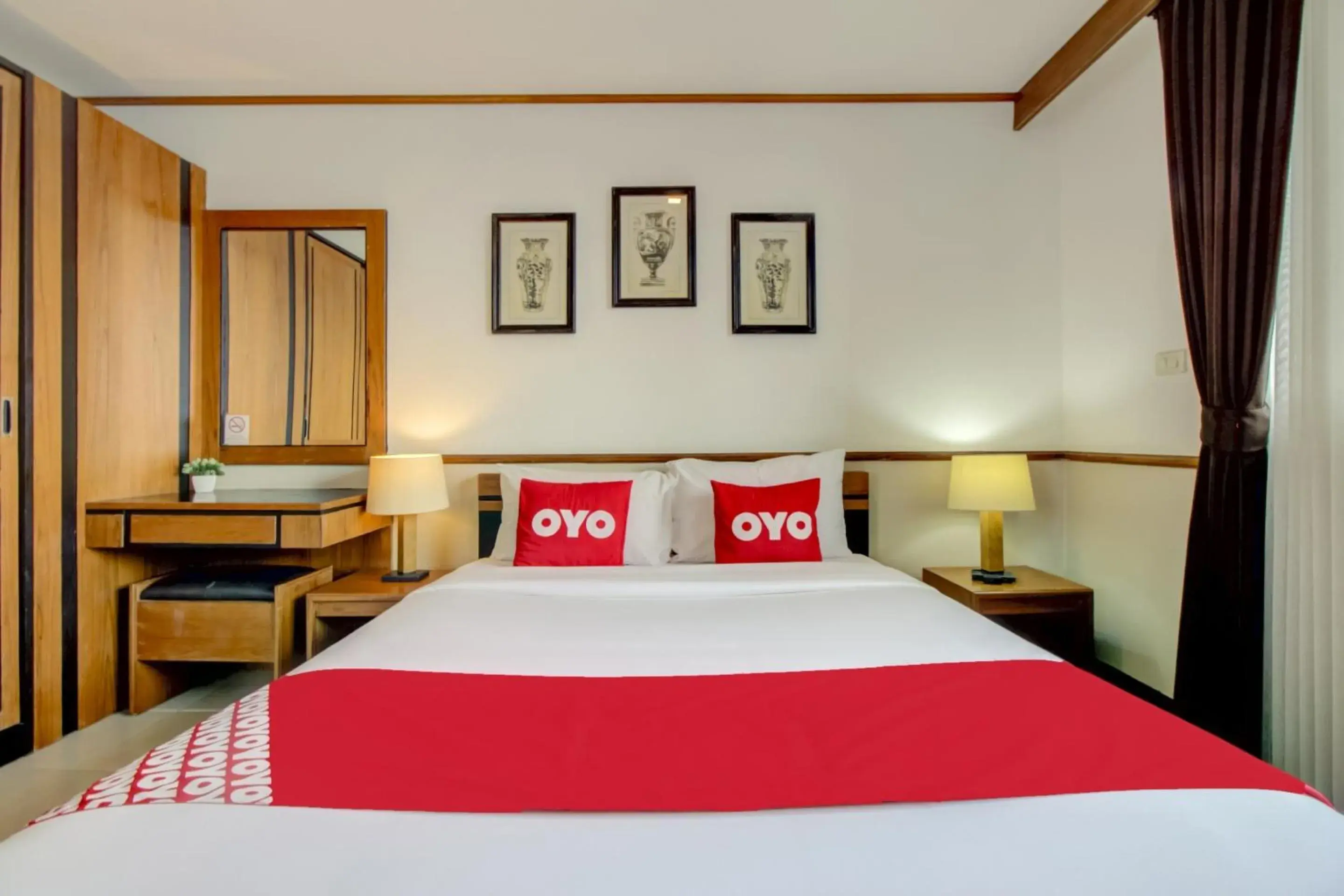 Bed in Super OYO Capital O 564 Nature Boutique Hotel