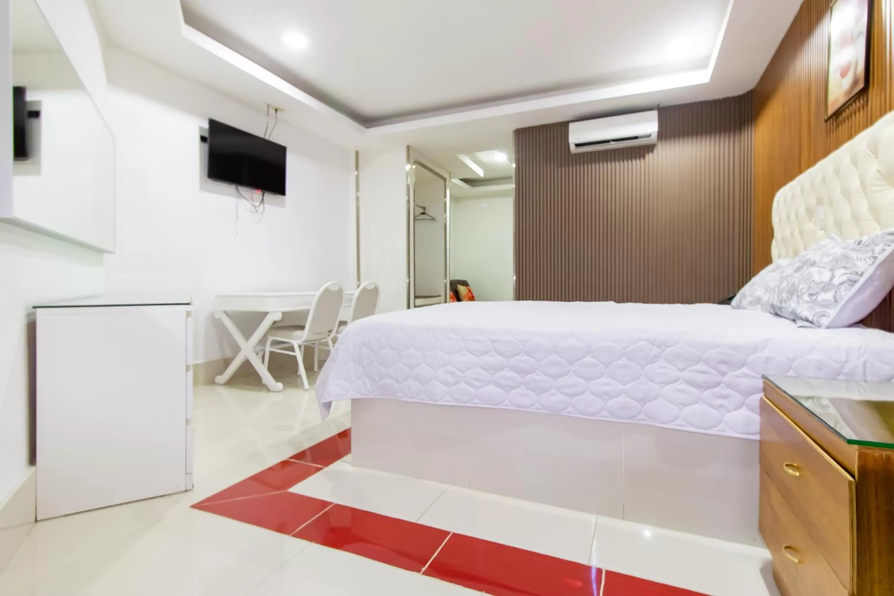 Bed in Hotel La Casona Dorada