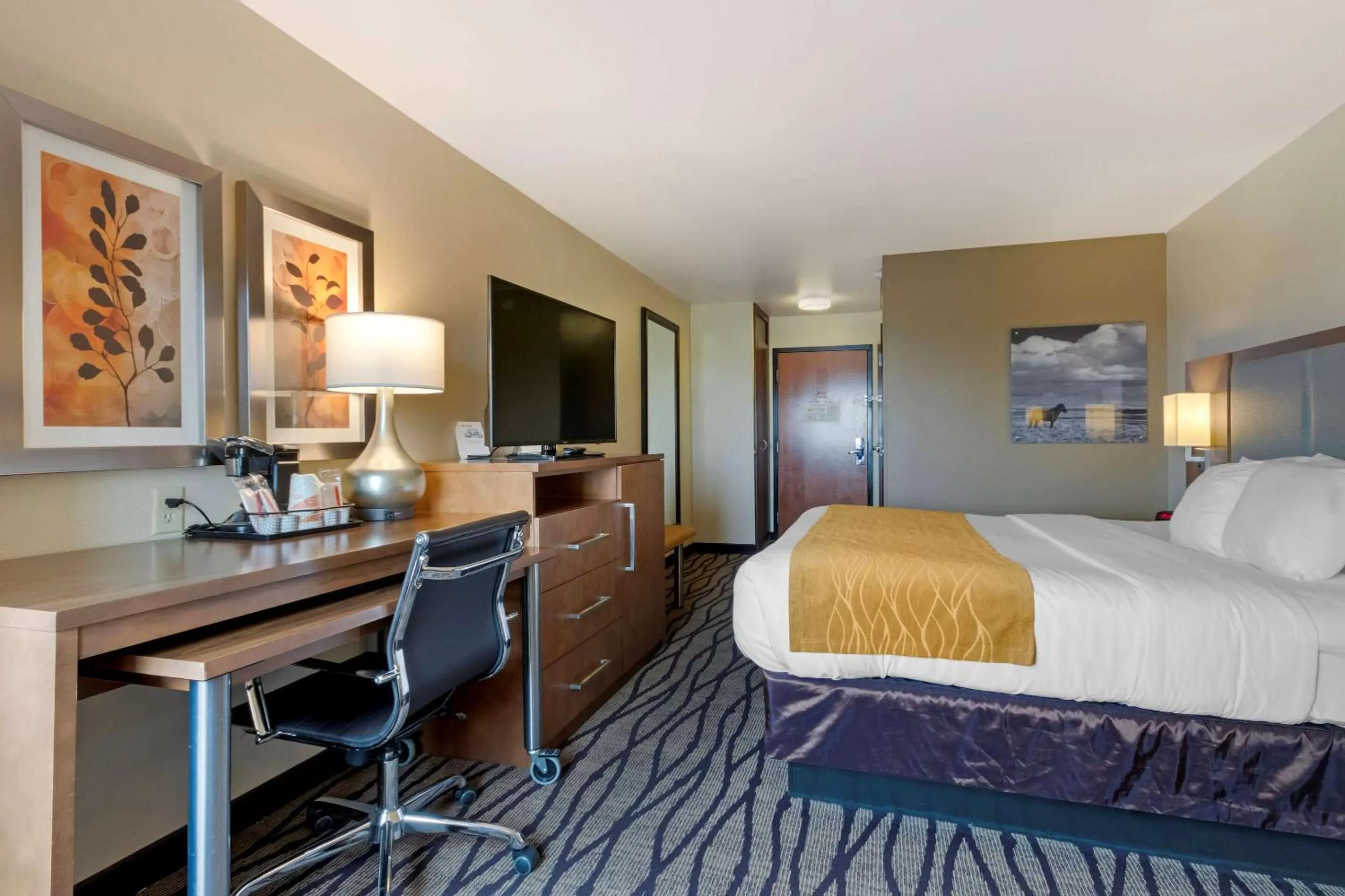 Photo of the whole room, Bed in Comfort Inn & Suites Market - Airport