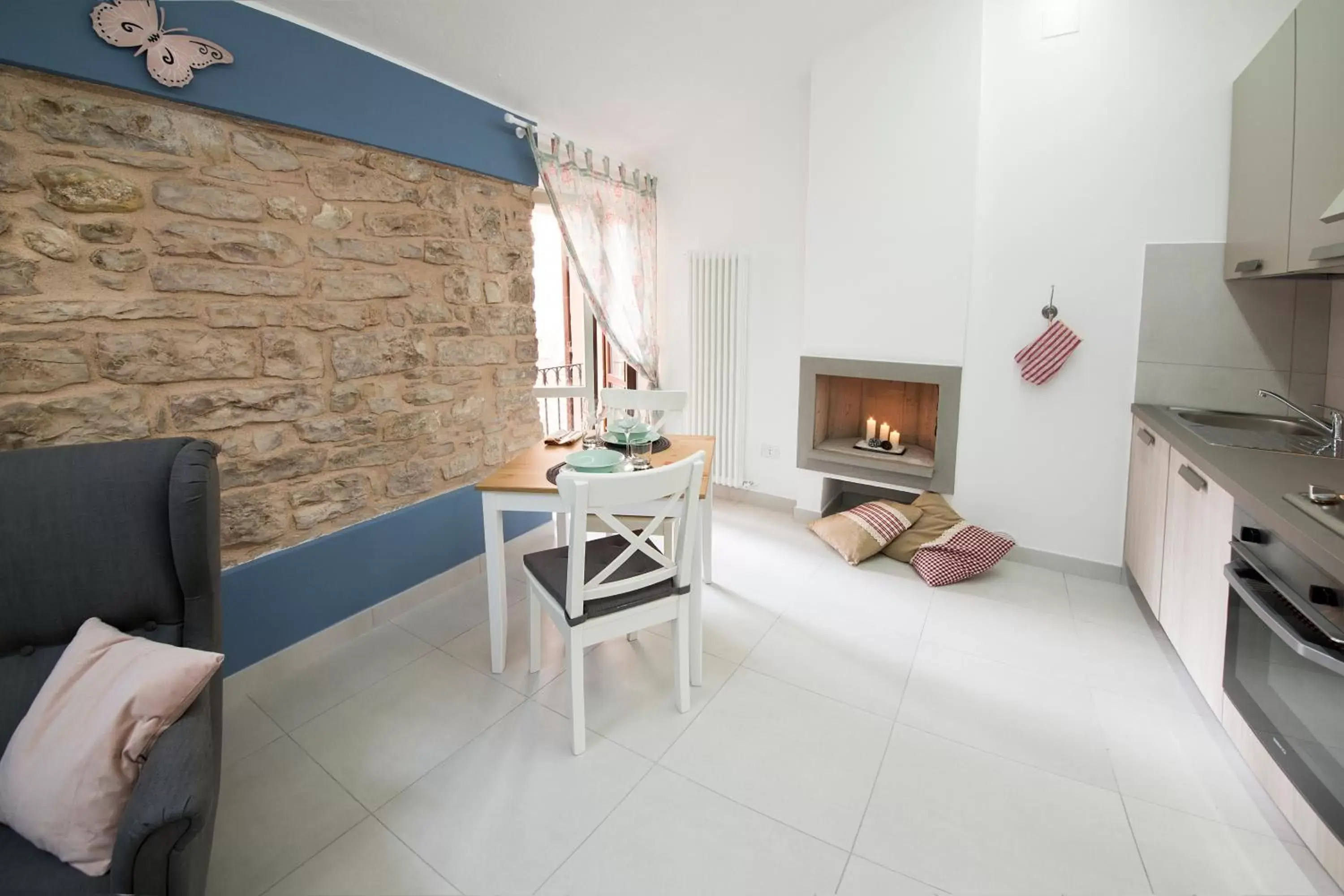 Kitchen or kitchenette, Seating Area in La Residenza Dei Cappuccini