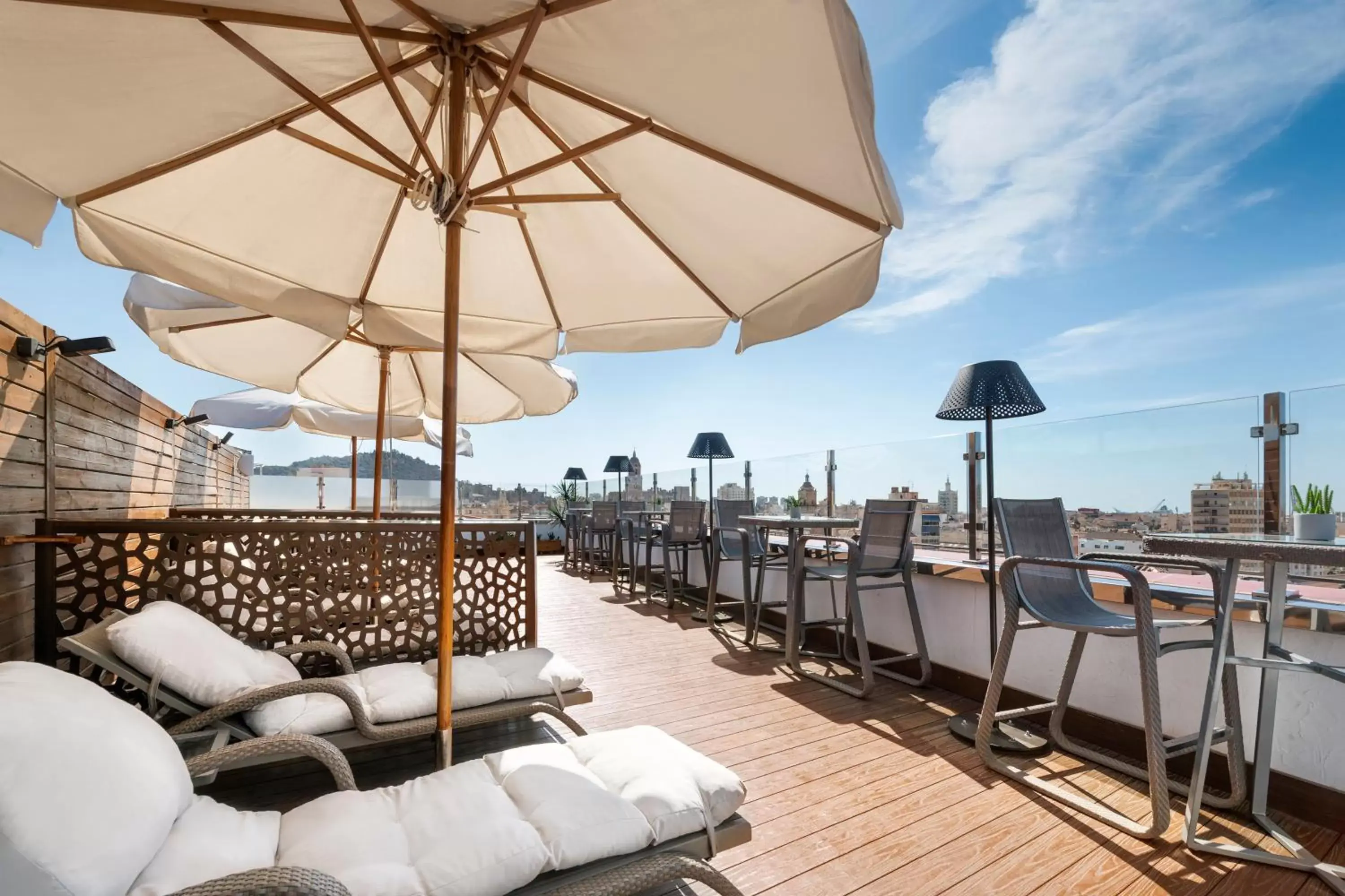 Balcony/Terrace in Salles Hotel Málaga Centro