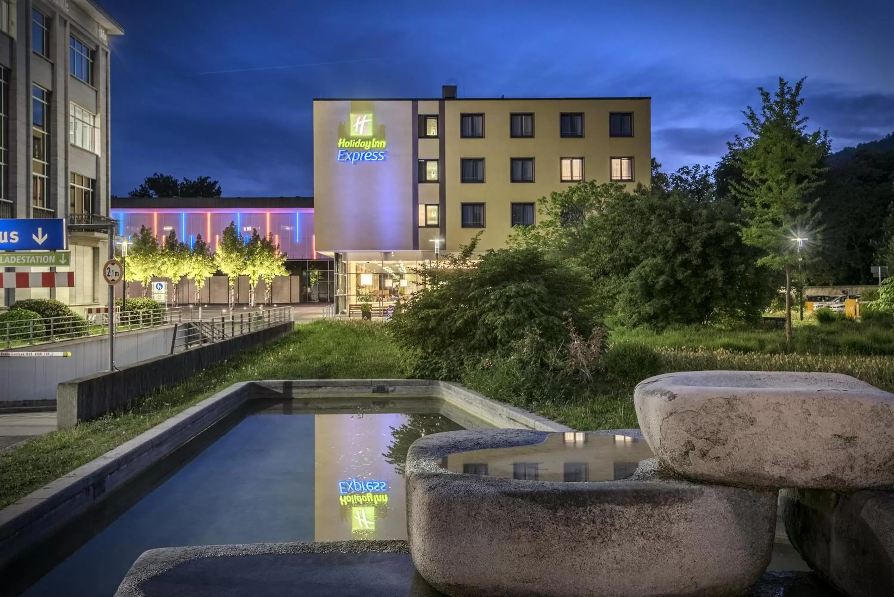 Property building, Swimming Pool in Holiday Inn Express Singen, an IHG Hotel