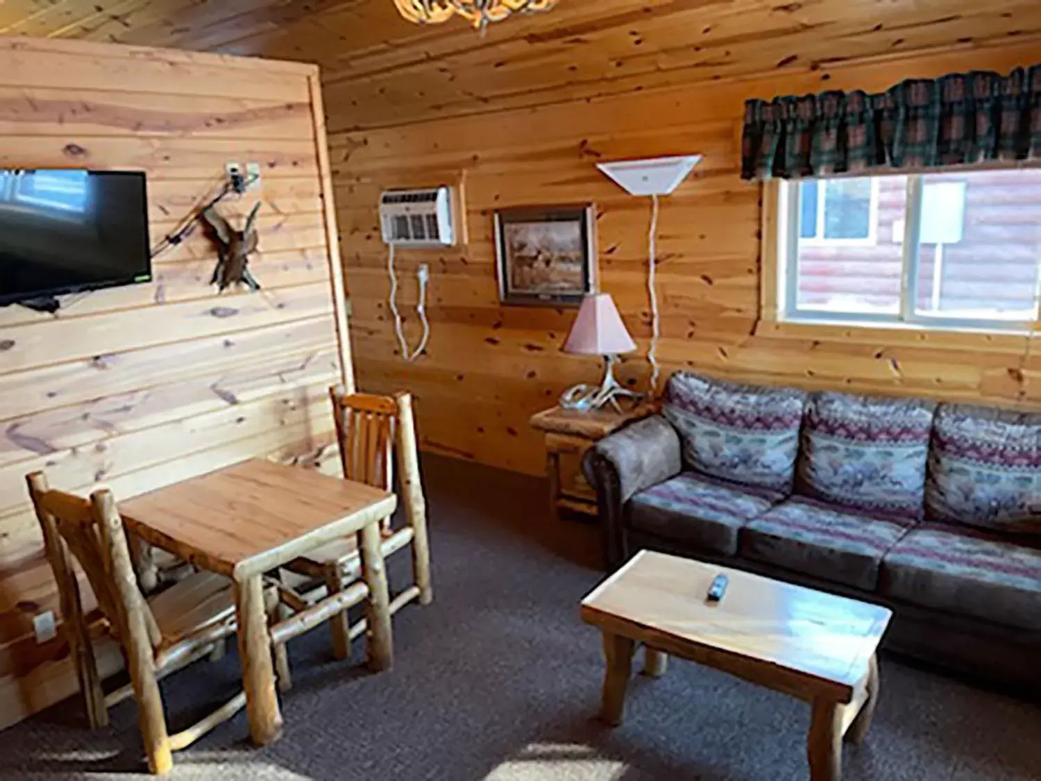 Seating Area in Badlands Frontier Cabins