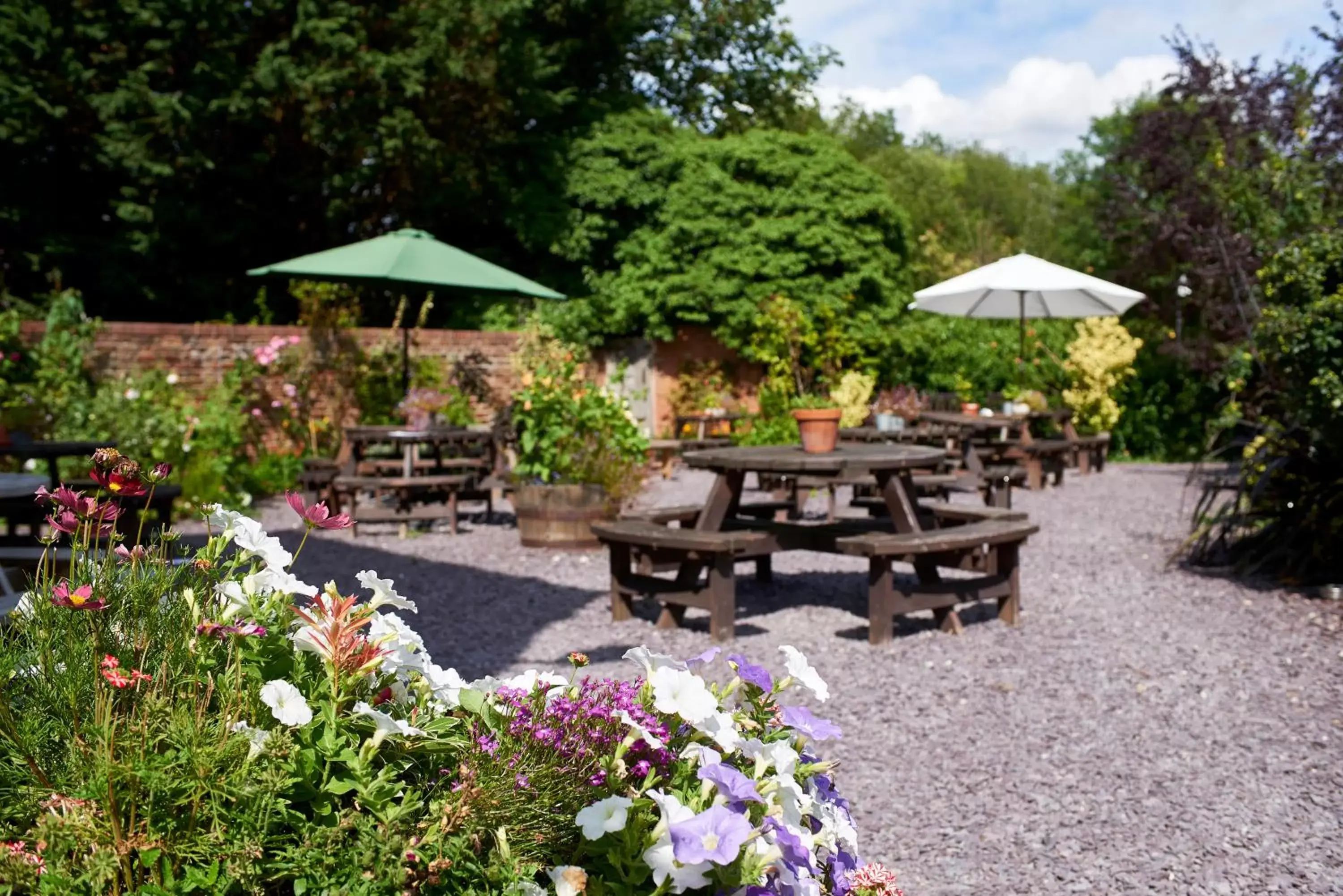 Patio in The Angel Inn Hotel