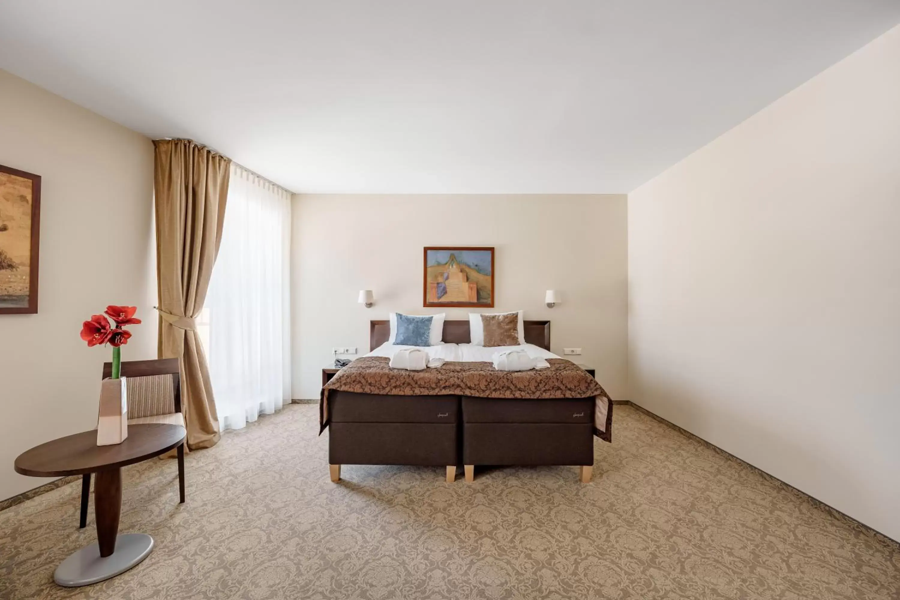 Bed in Euterpe Hotel Bed in Euterpe Hotel