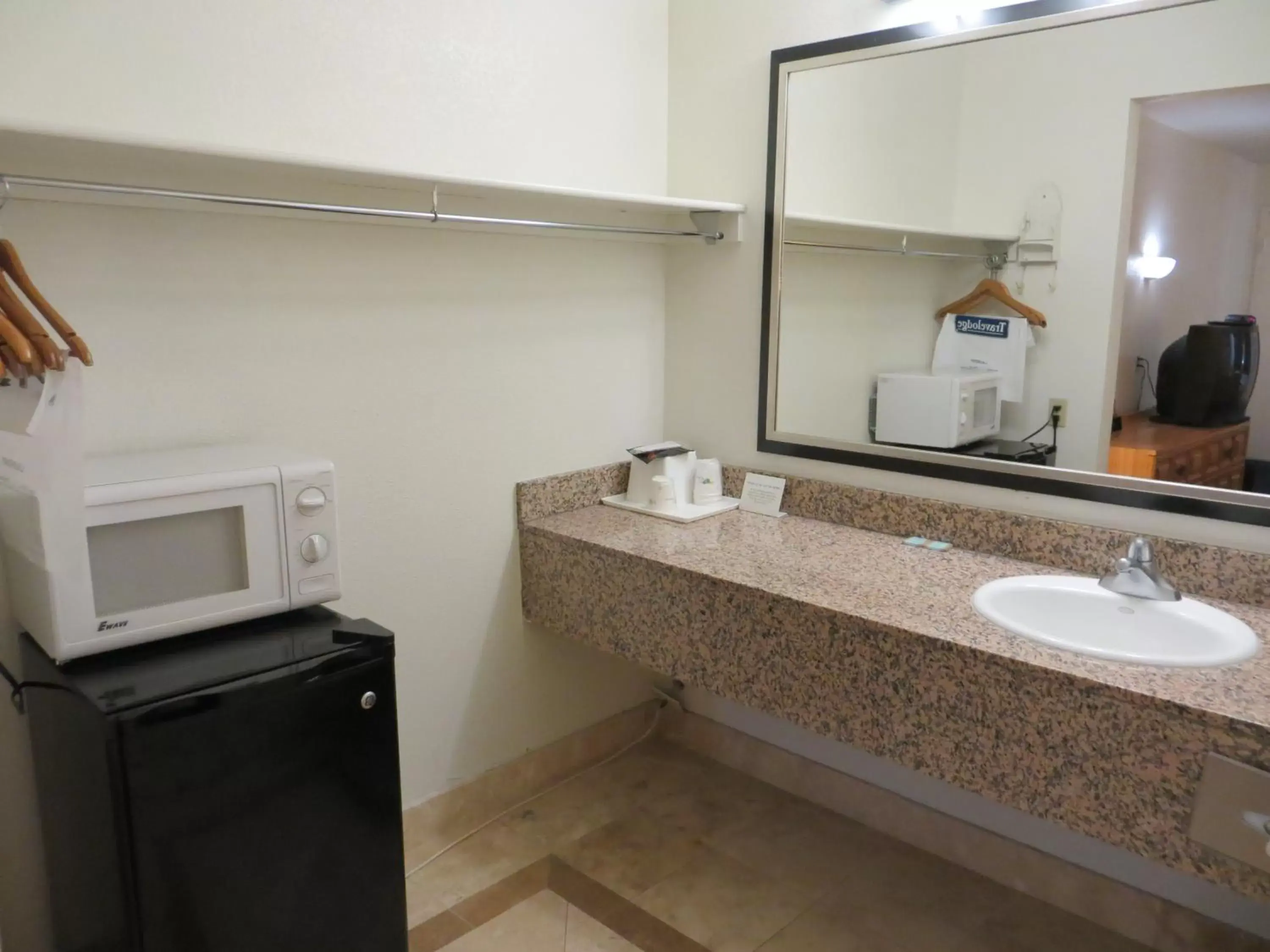 Bathroom in Travelodge by Wyndham Banning Casino and Outlet Mall