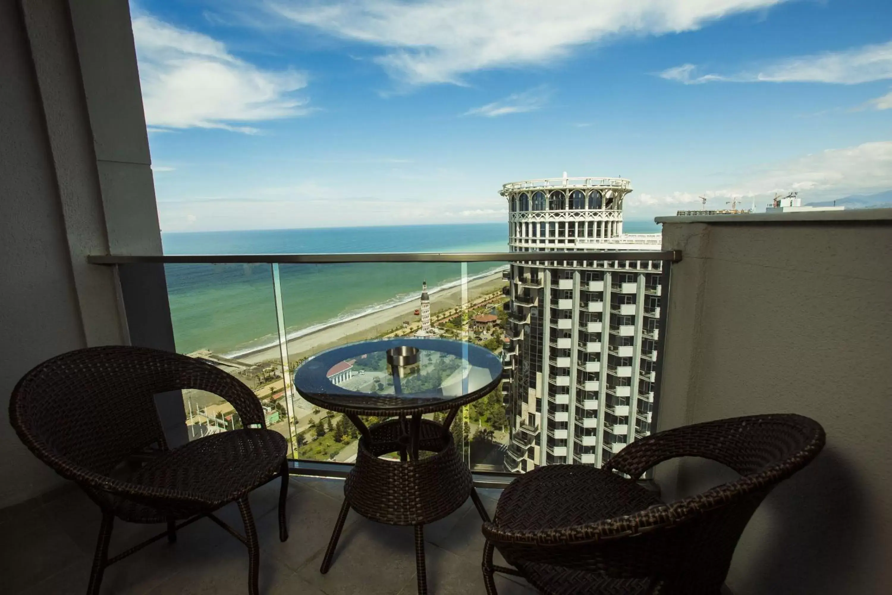 Double Room with Balcony and Sea View in Aparthotel Holiday Lux Batumi Double Room with Balcony and Sea View in Aparthotel Holiday Lux Batumi