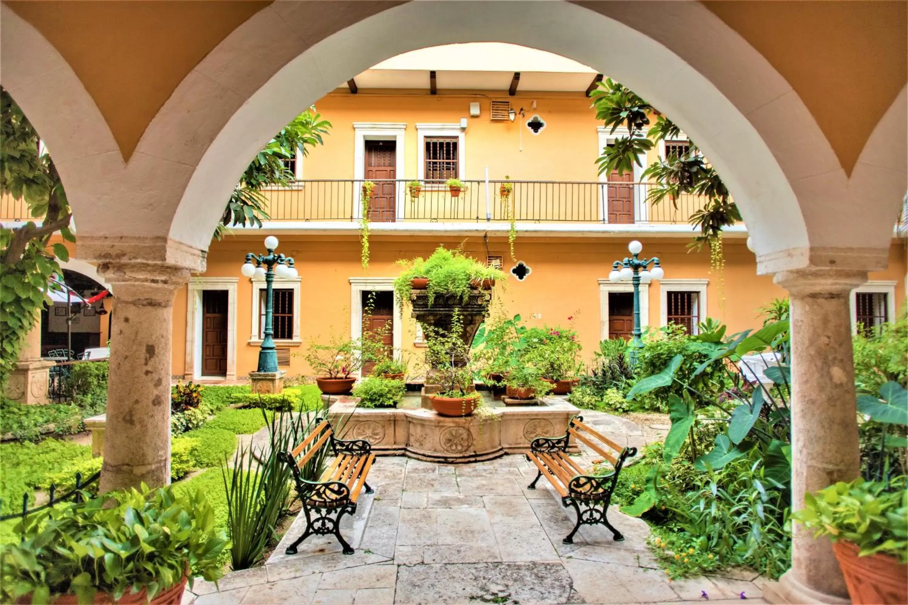 Garden in Hotel Caribe Merida Yucatan