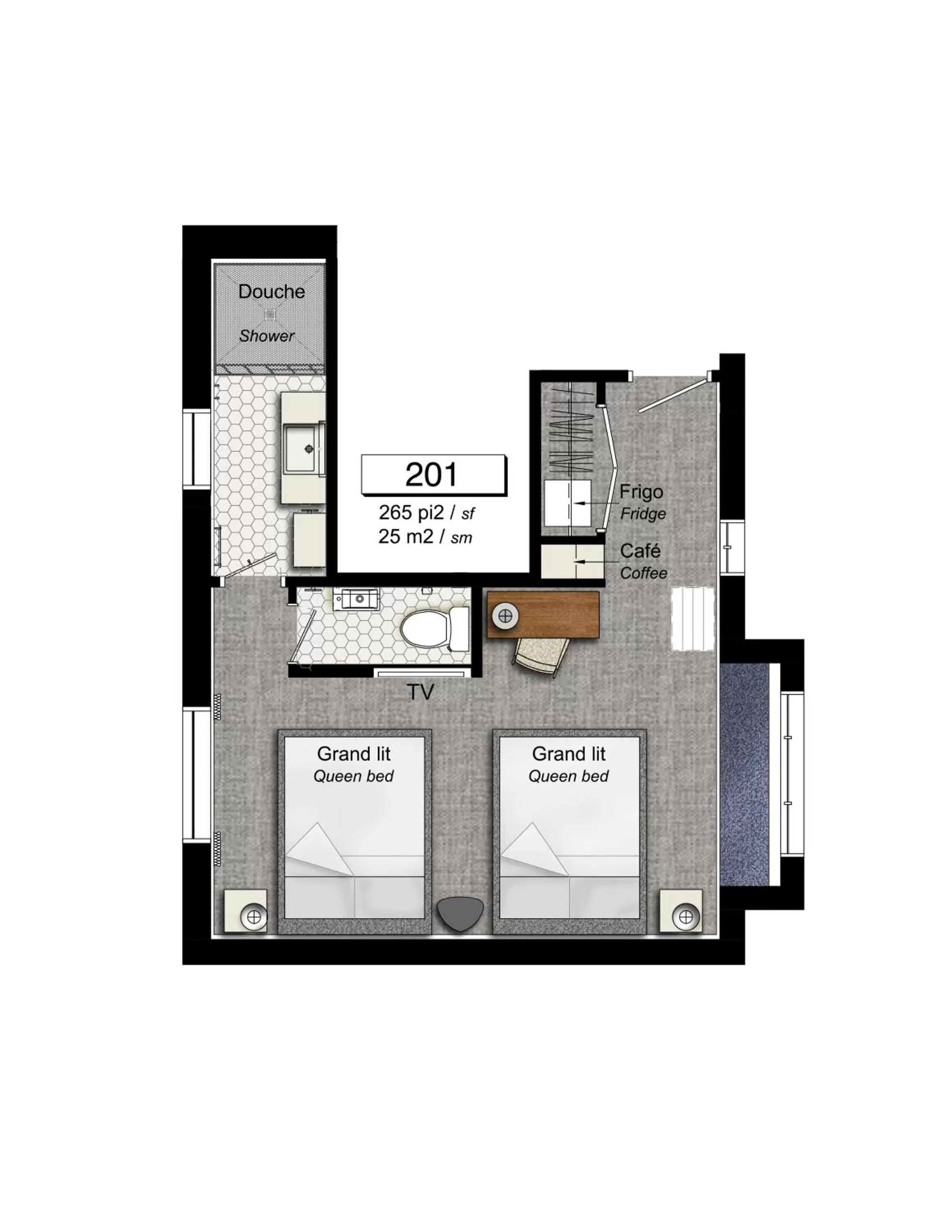 Floor Plan in Chez Truchon Bistro-Auberge