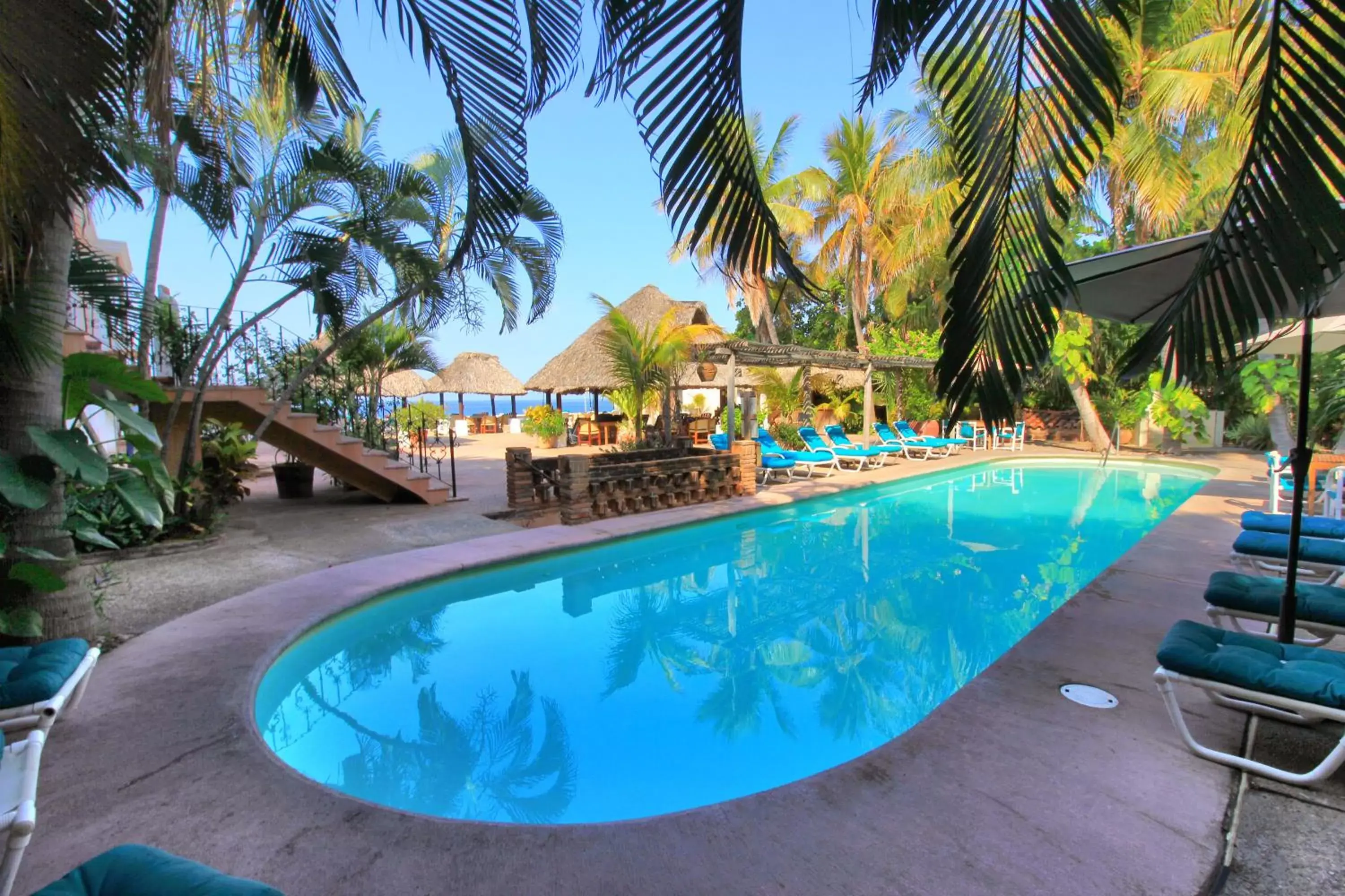 Patio, Swimming Pool in Hotel Santa Fe