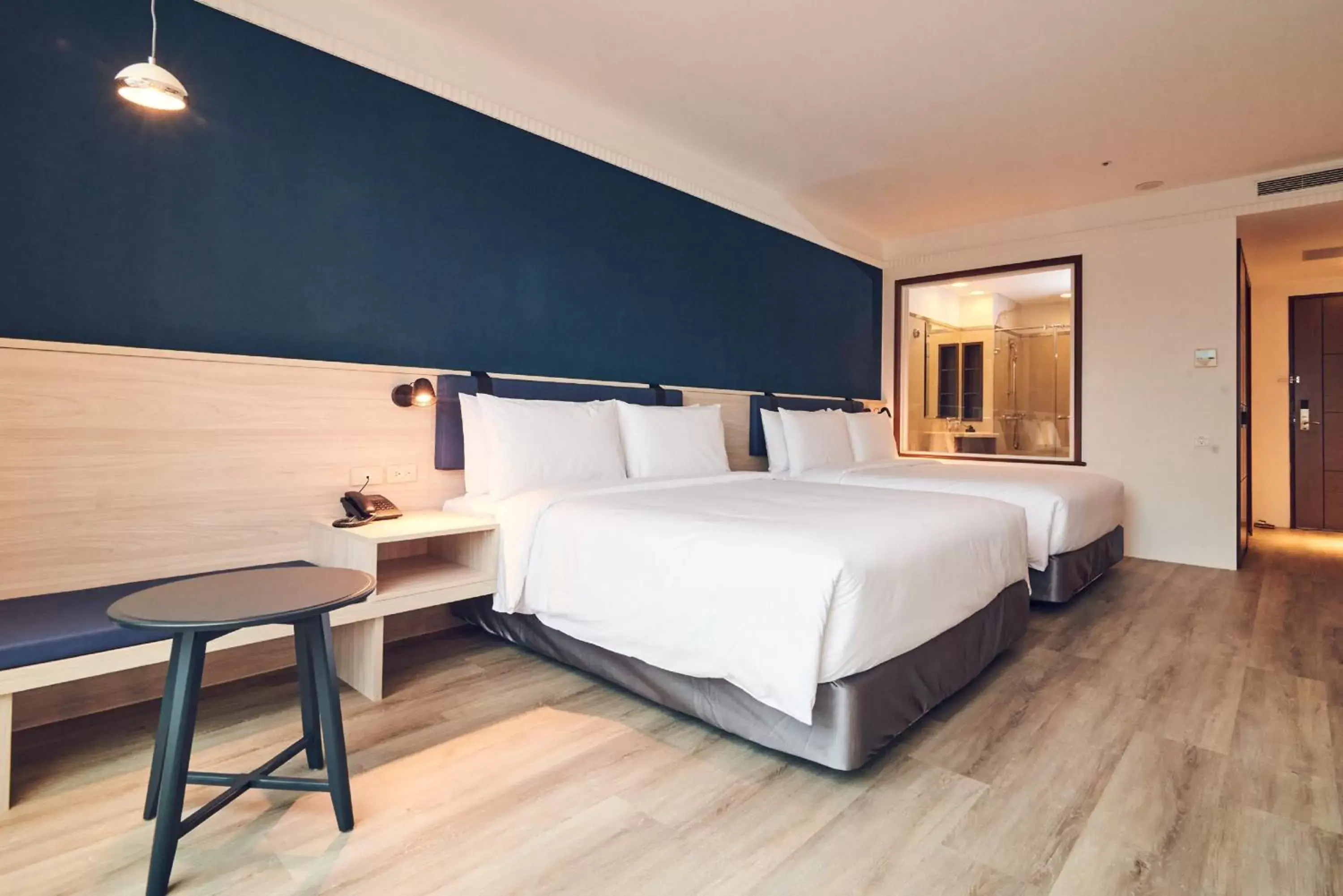 Photo of the whole room, Bed in CHECK inn Select Taipei Nangang