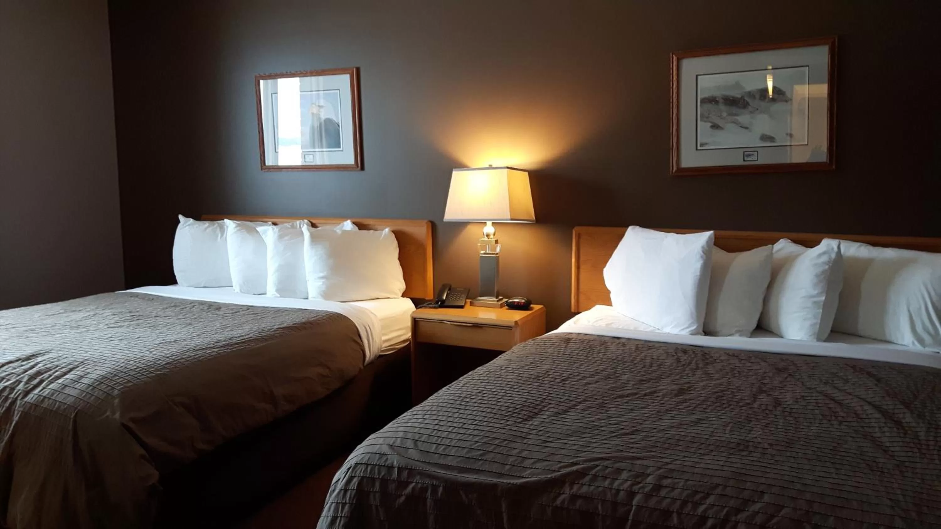 Bed in Canway Inn & Suites