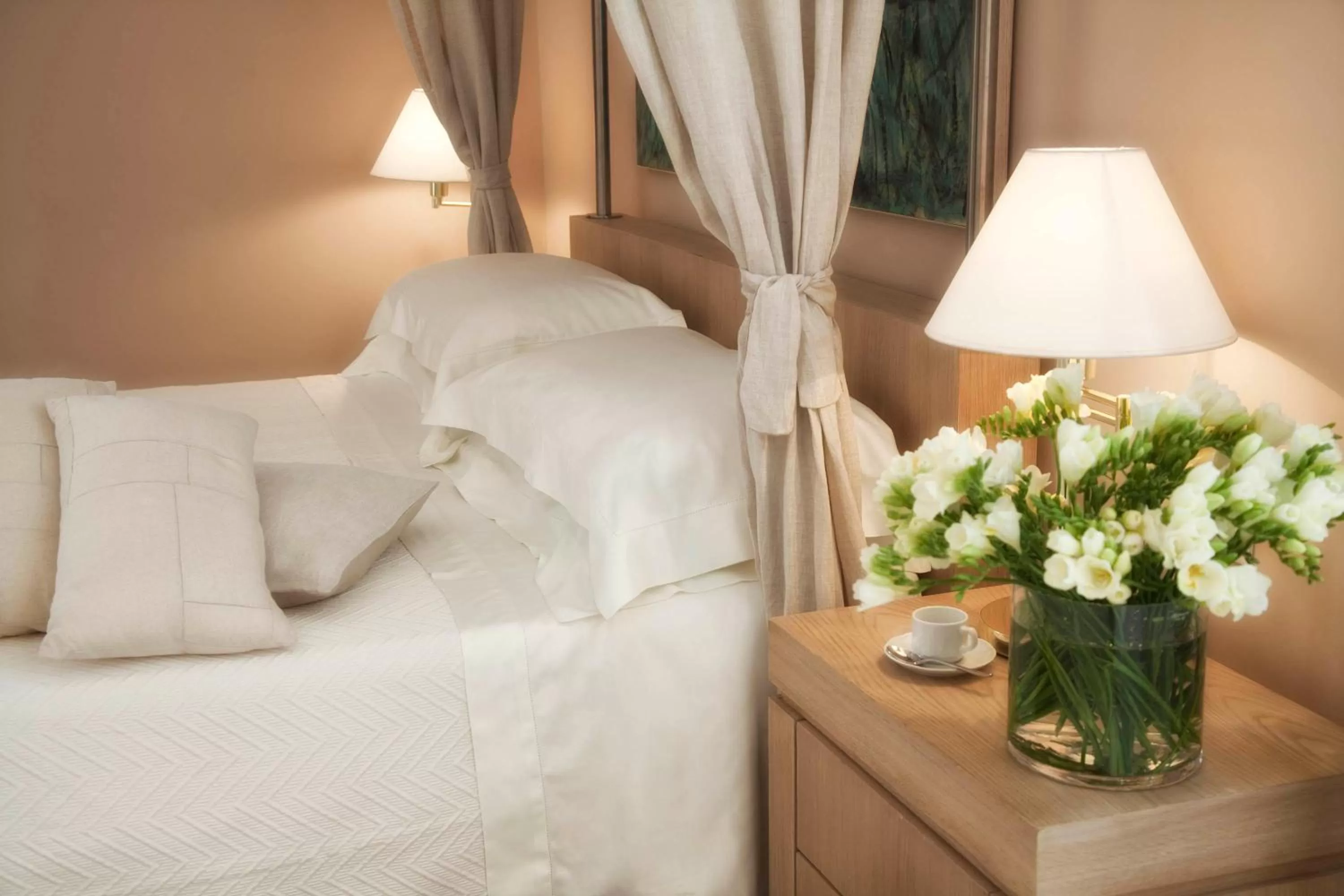 Decorative detail, Bed in Palazzo Brunaccini Boutique Hotel