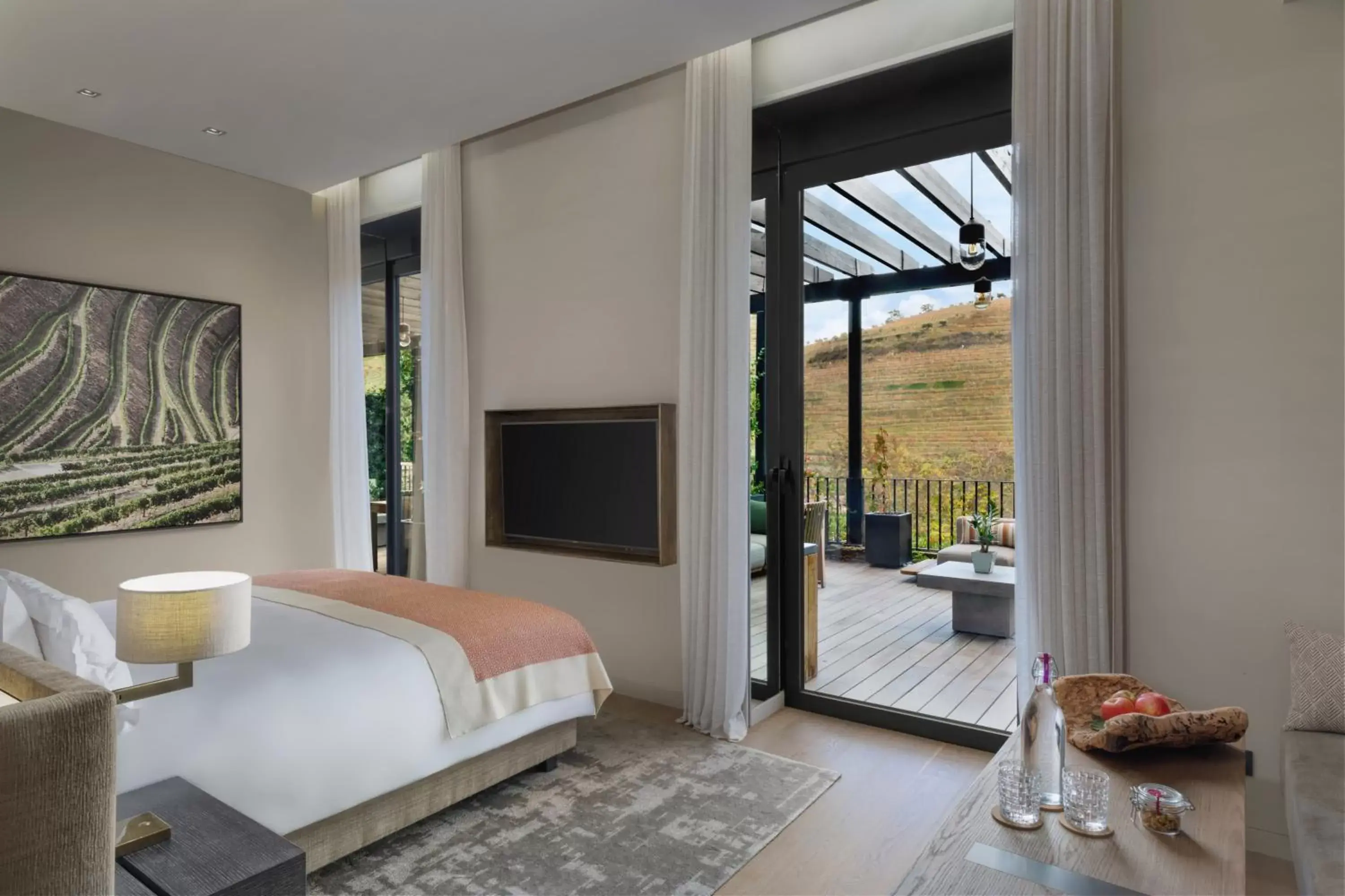 Bedroom in Six Senses Douro Valley