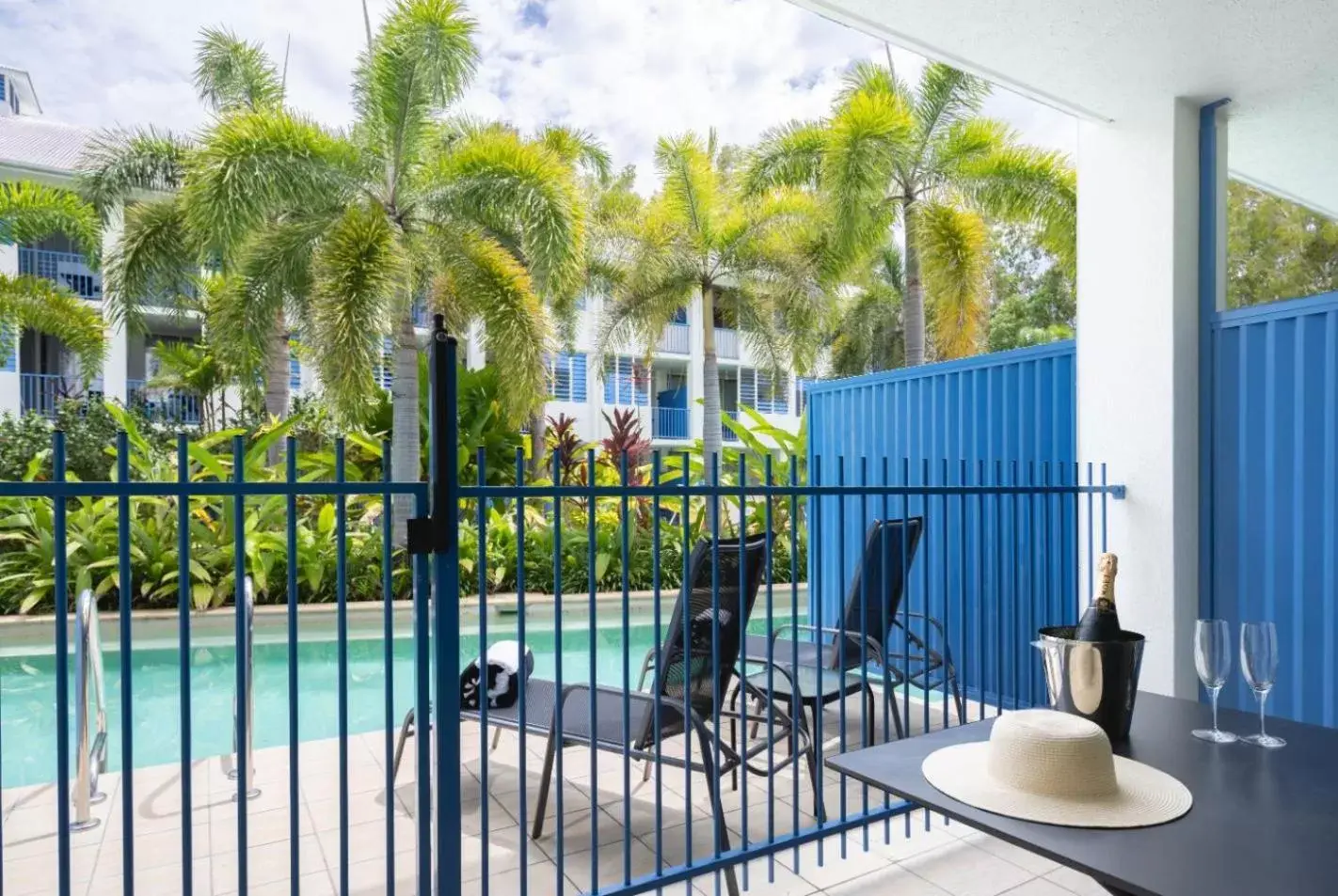 Balcony/Terrace, Pool View in Silkari Lagoons Port Douglas