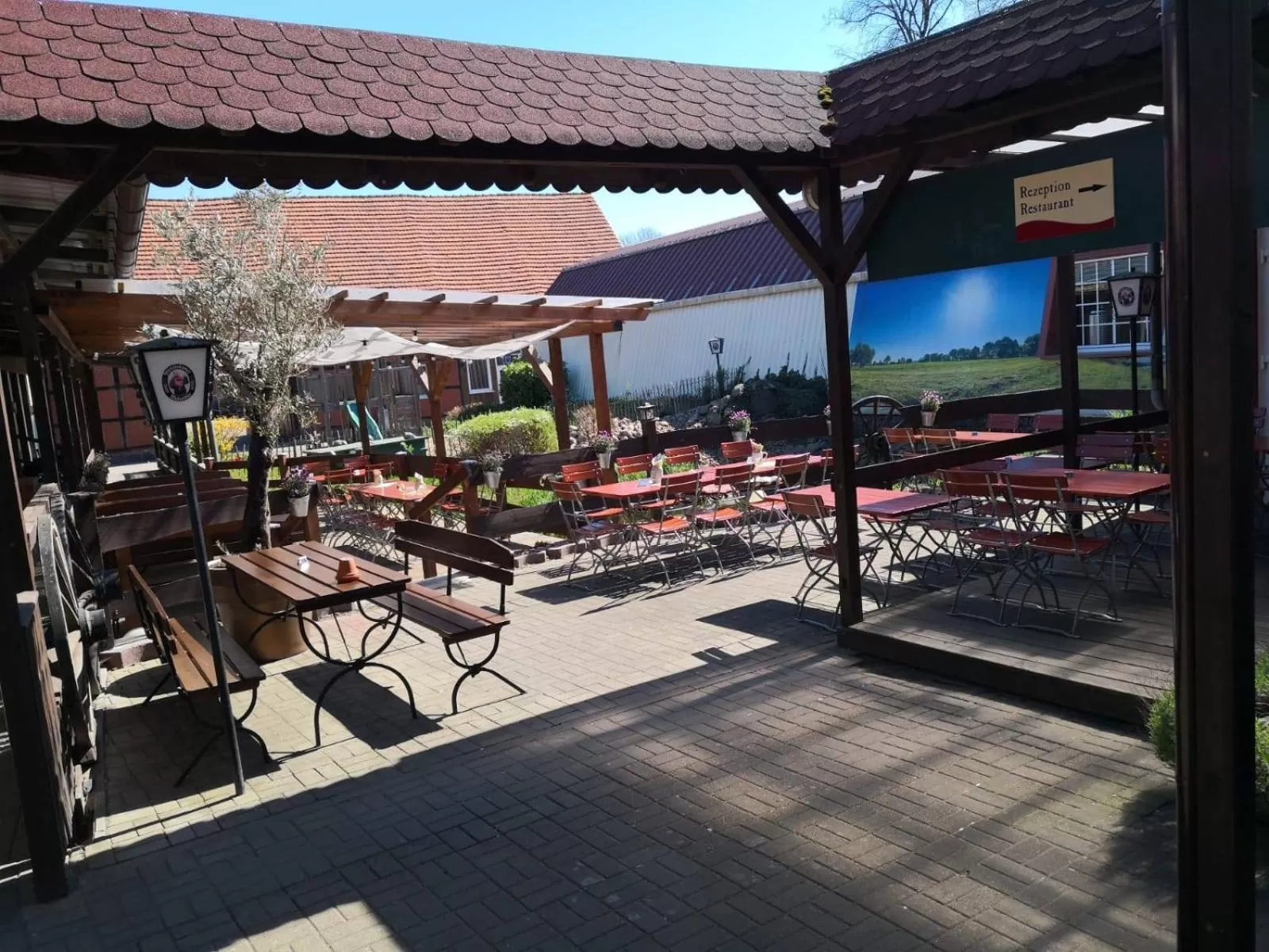 Patio in Landhotel & Brauhaus Prignitzer Hof