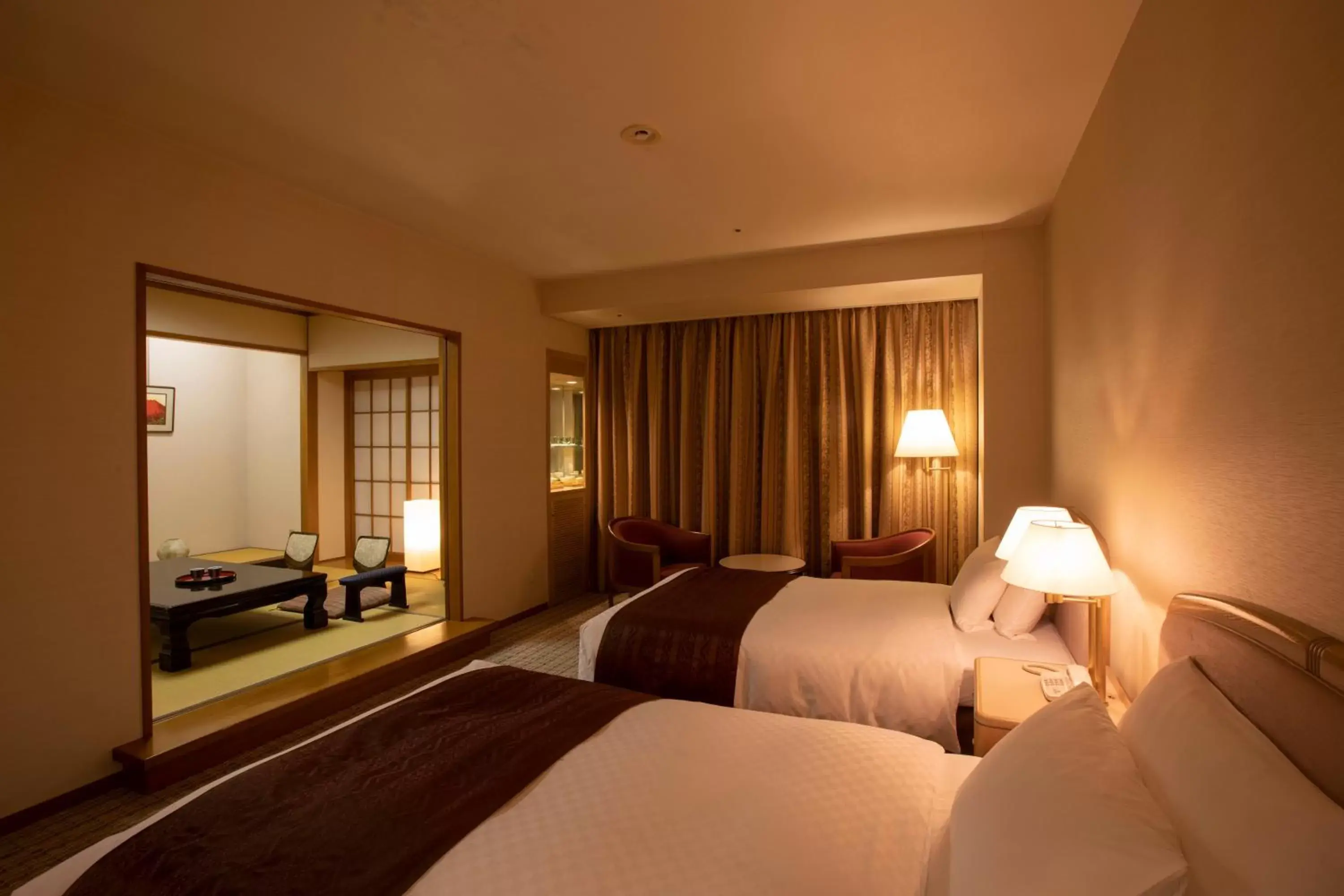 Photo of the whole room, Bed in Hotel New Nagasaki