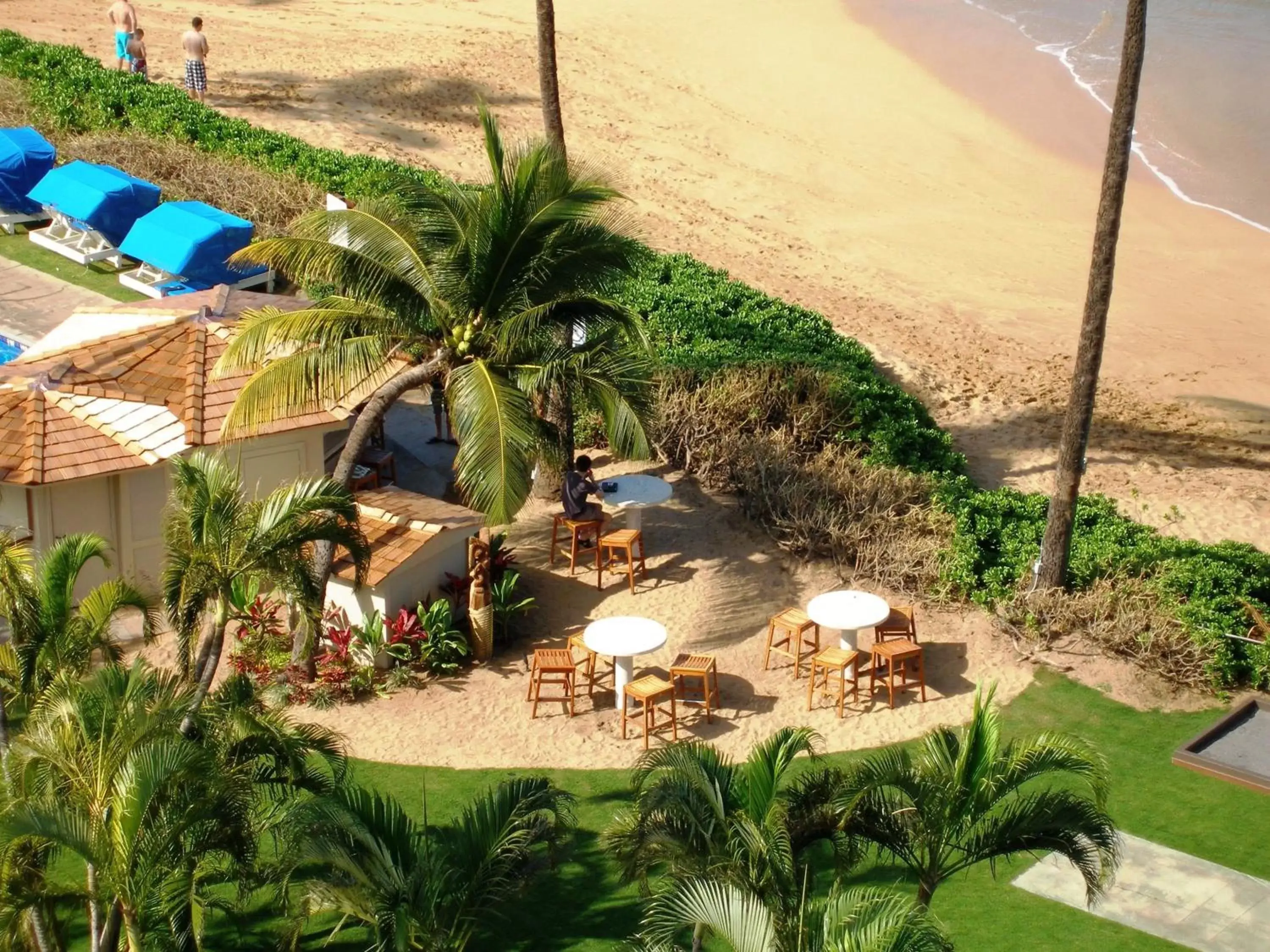 Balcony/Terrace, Pool View in Royal Lahaina Resort & Bungalows