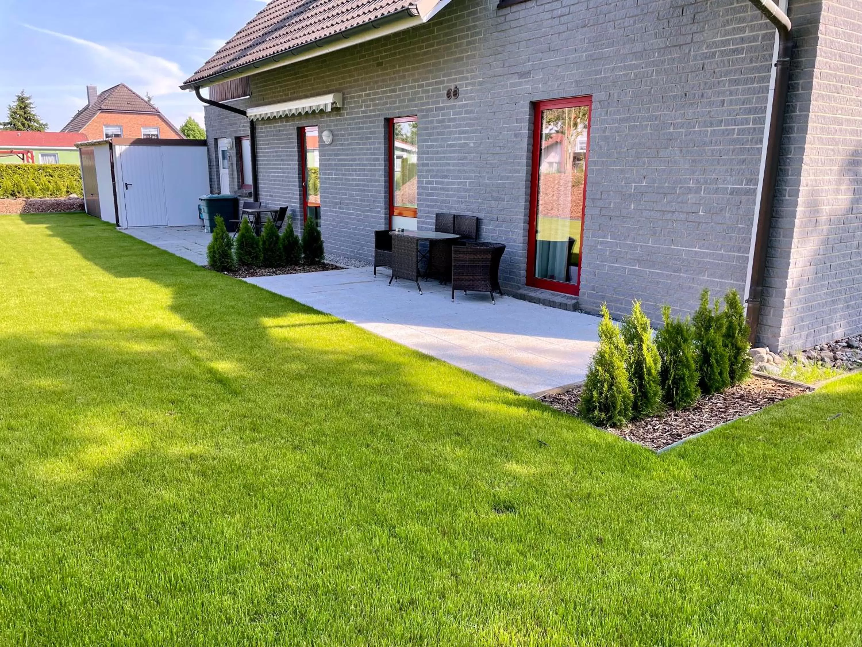 Garden in Gästehaus Scharfe Kurve