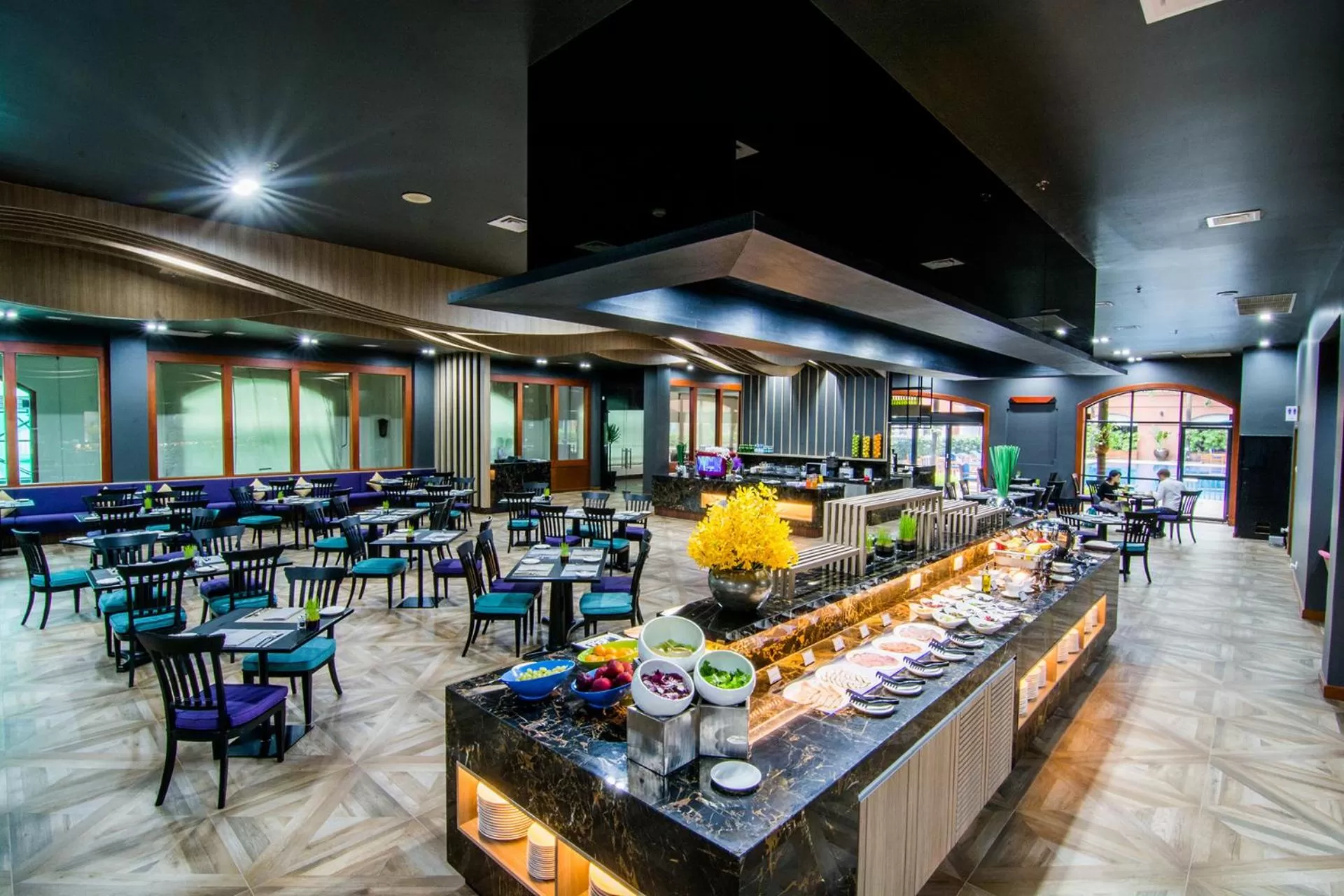 Buffet breakfast in Mercure Yangon Kaba Aye