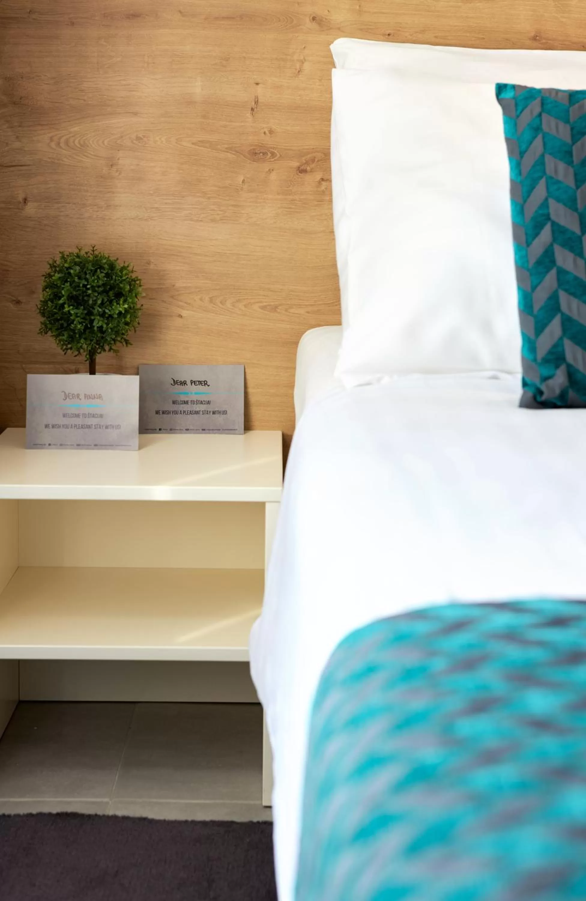 Decorative detail, Bed in Hotel Štacija