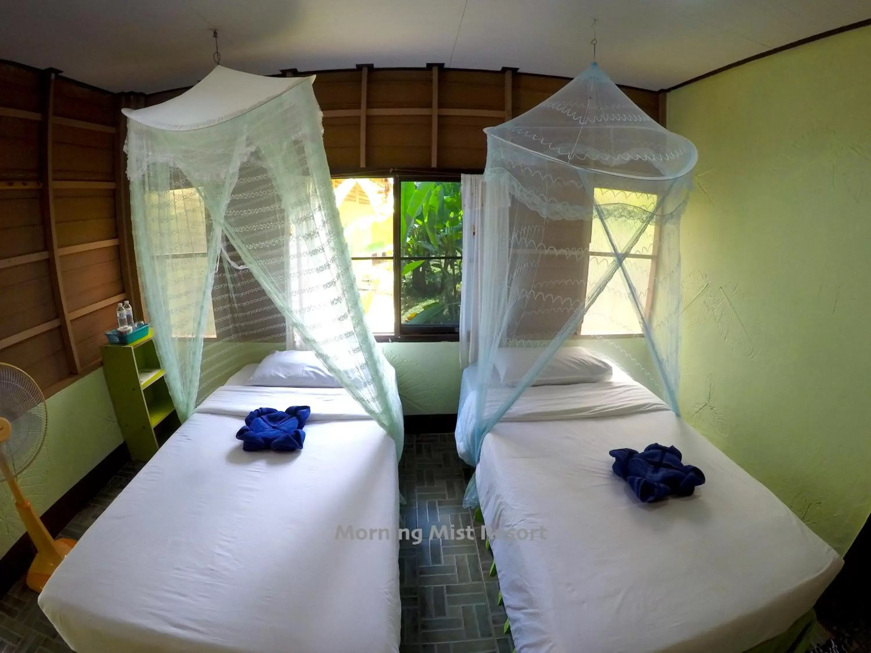 Photo of the whole room, Bed in Khao Sok Morning Mist Resort