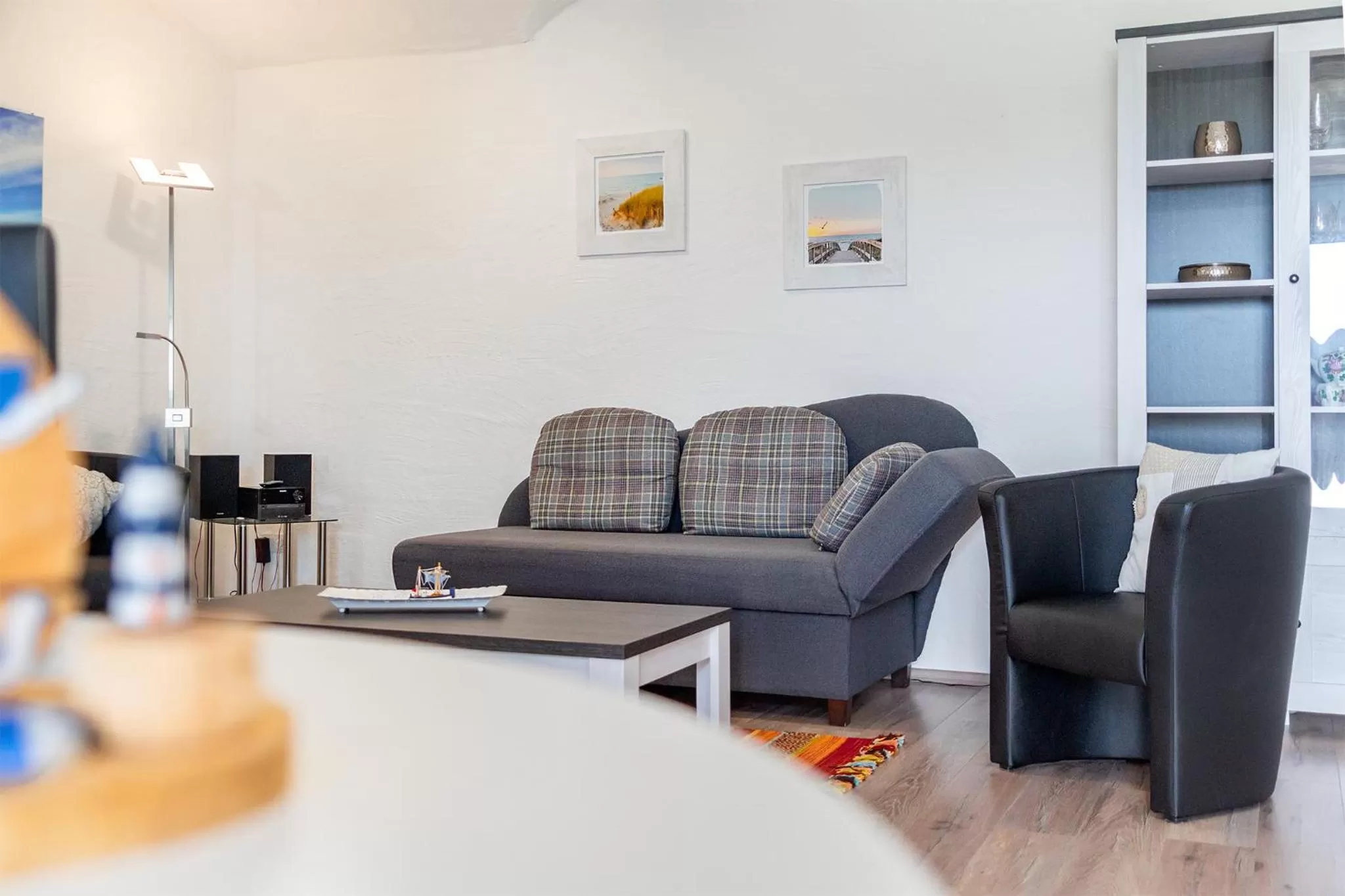 Living room in Villa Moorstern am Badesee Tannenhausen