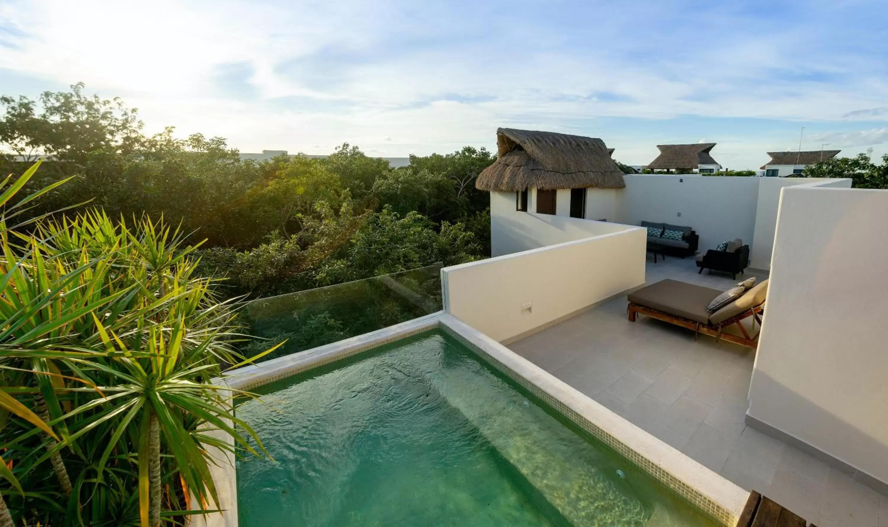 Balcony/Terrace, Pool View in Azul Tulum by GuruHotel