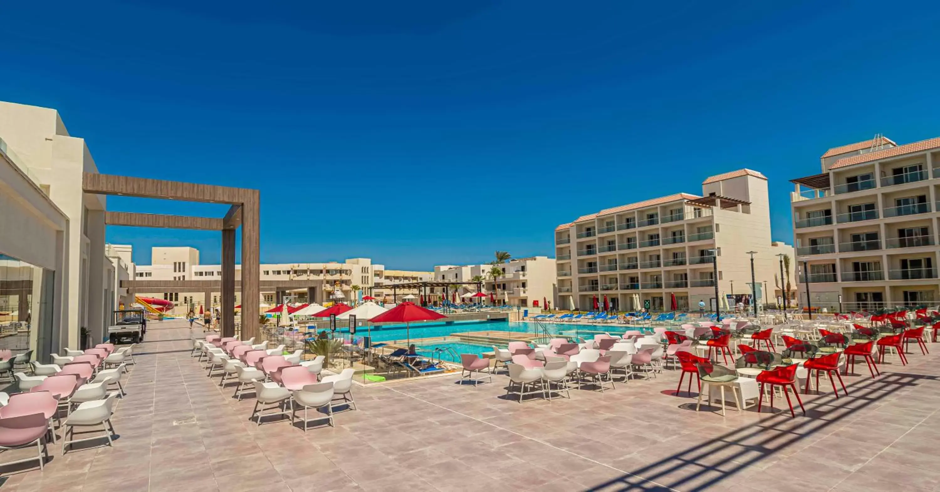 Swimming pool, Beach in Amarina Abu Soma Resort & Aquapark