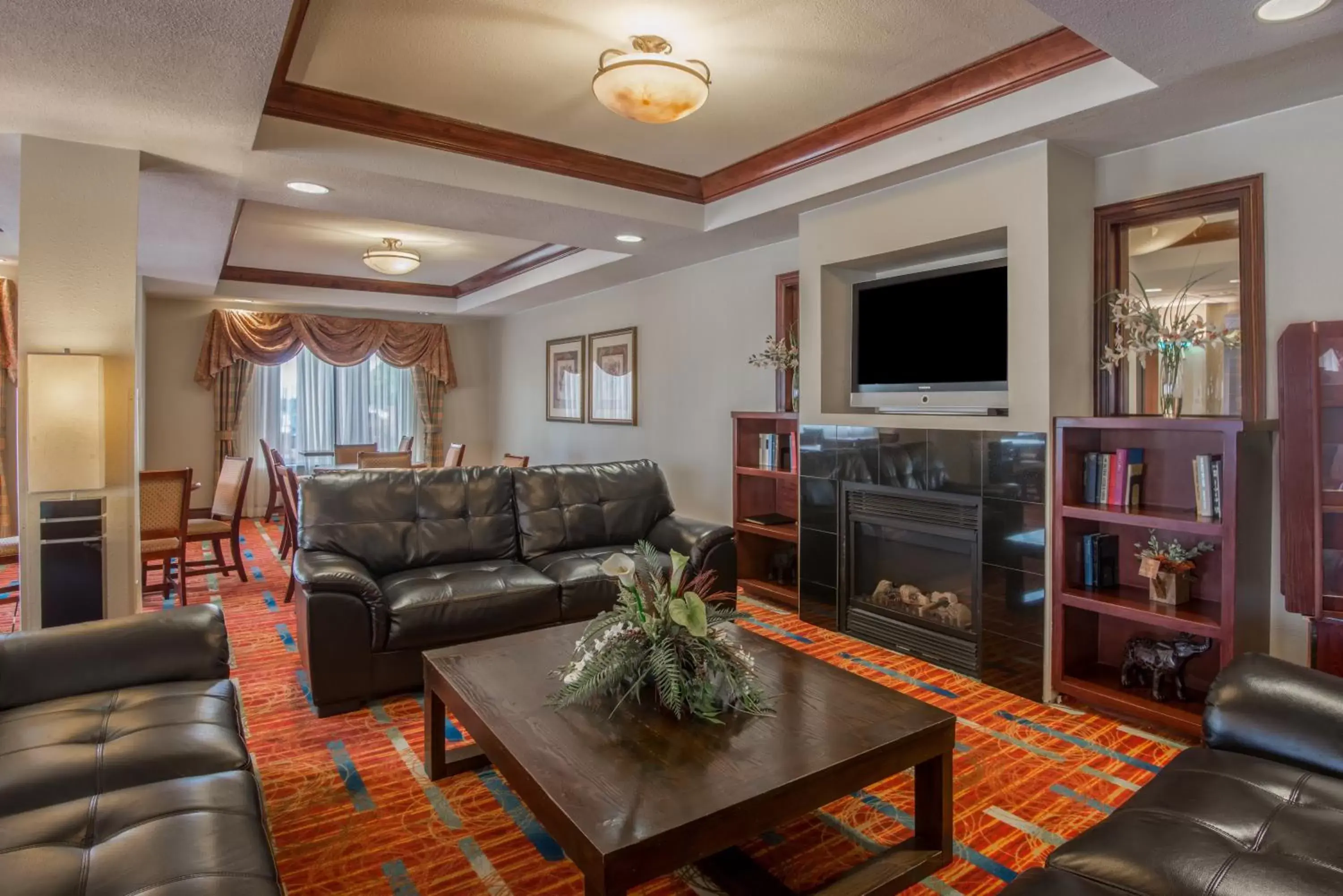 Property building, Seating Area in Holiday Inn Express Enid-Highway 412, an IHG Hotel